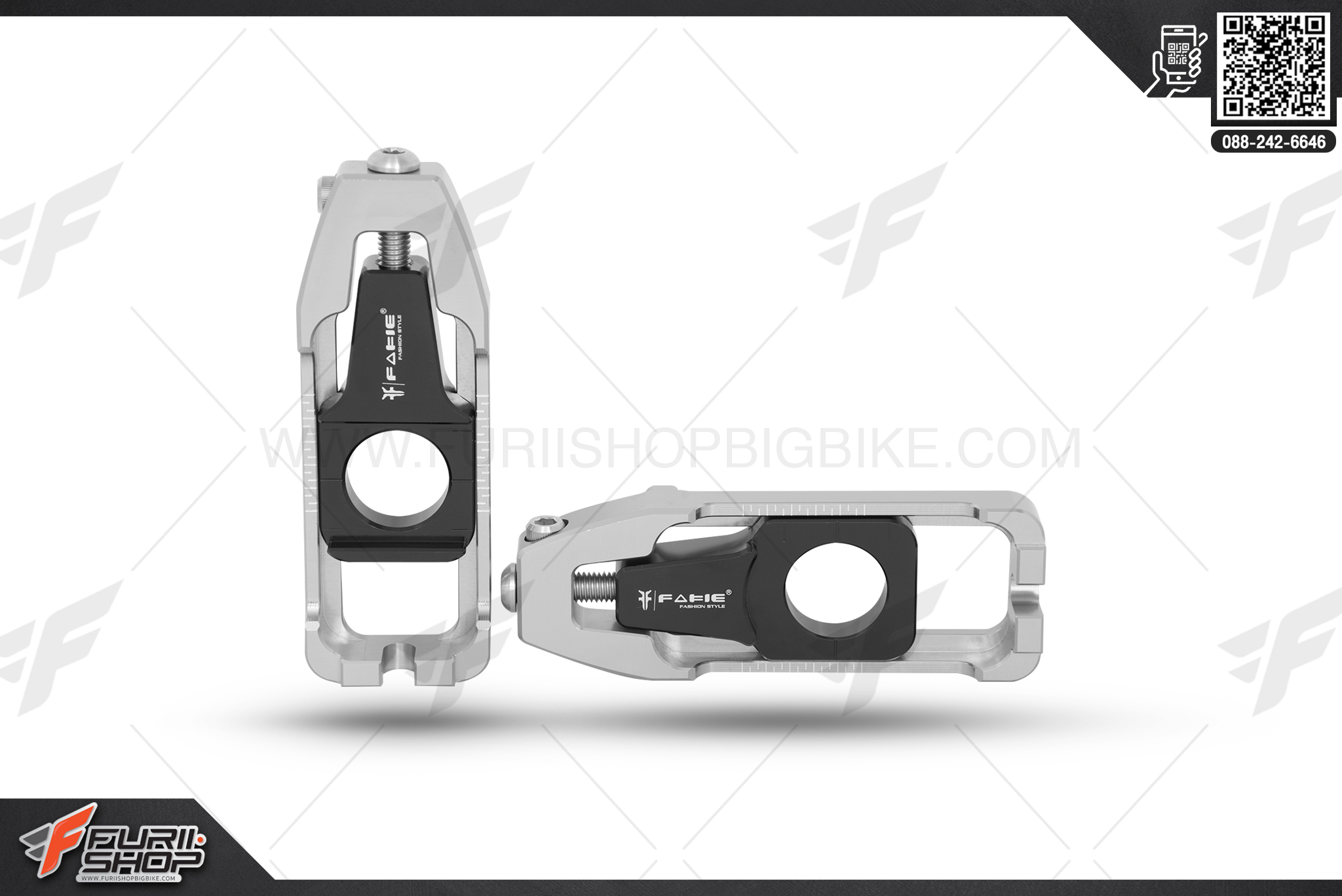 หางปลา Fakie ZX10R สีเงิน