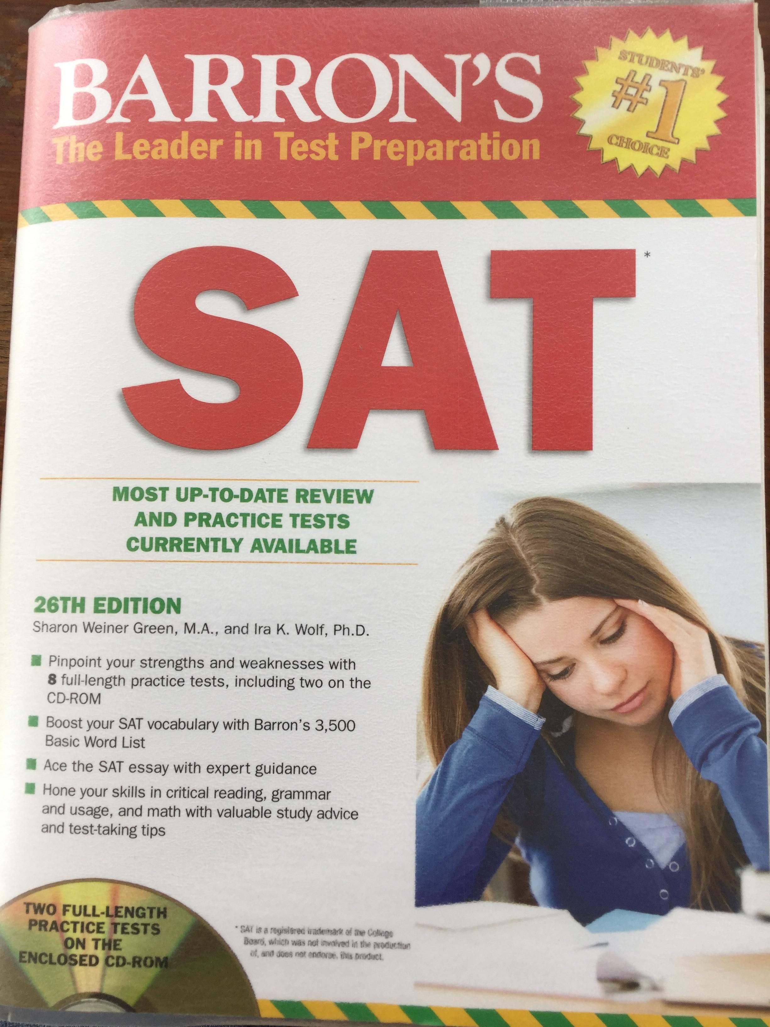 SAT most up-to-date review and practice tests currently available 26th Edition 0 กก.