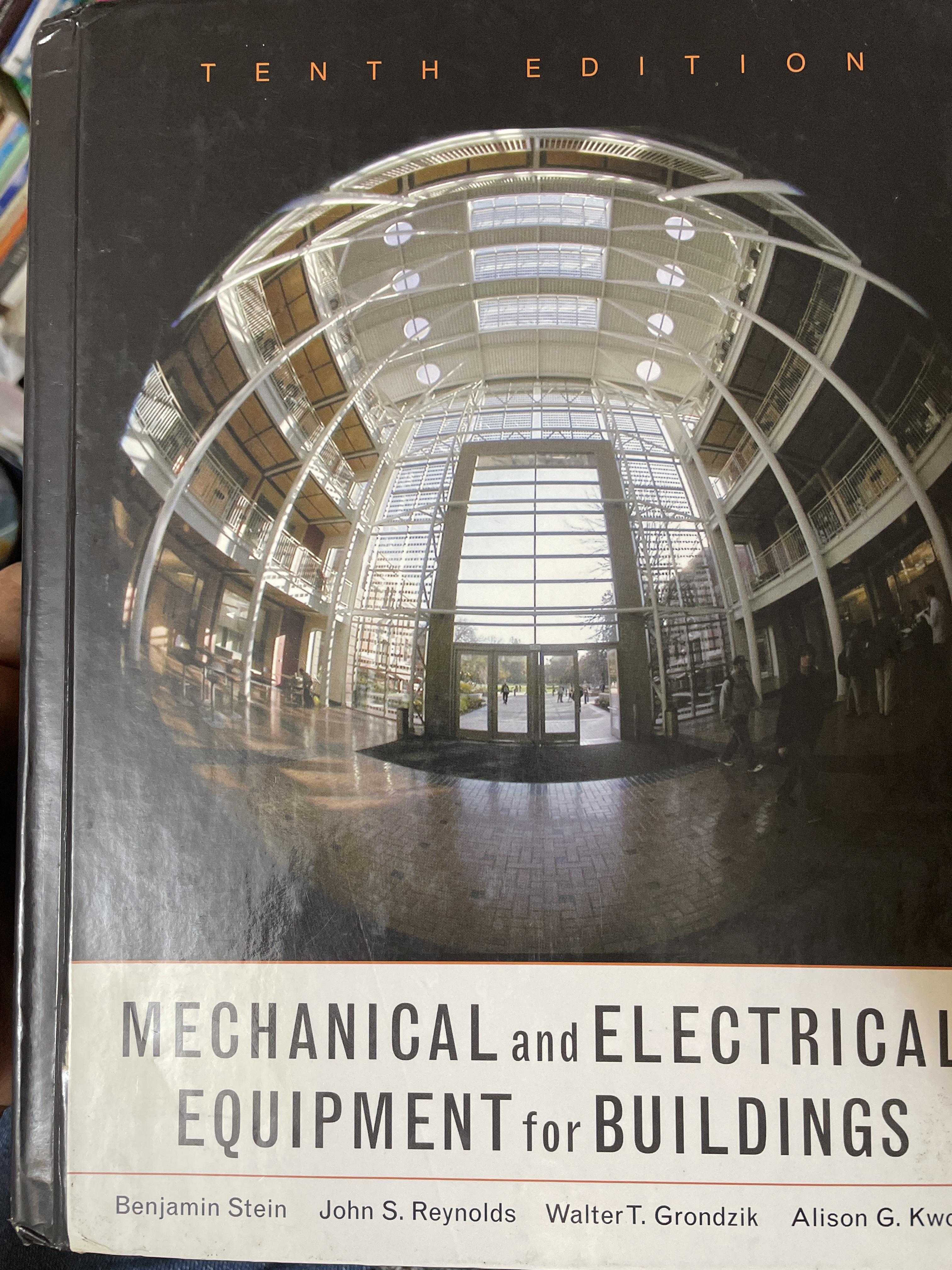 MECHANICAL and ELECTRICAL. EQUIPMENT for BUILDINGS เป็นหนังสือปกแข็งเล่มยักษ์ สภาพใหม่ หนังสือหนา 1,748 หน้า 12 กก.