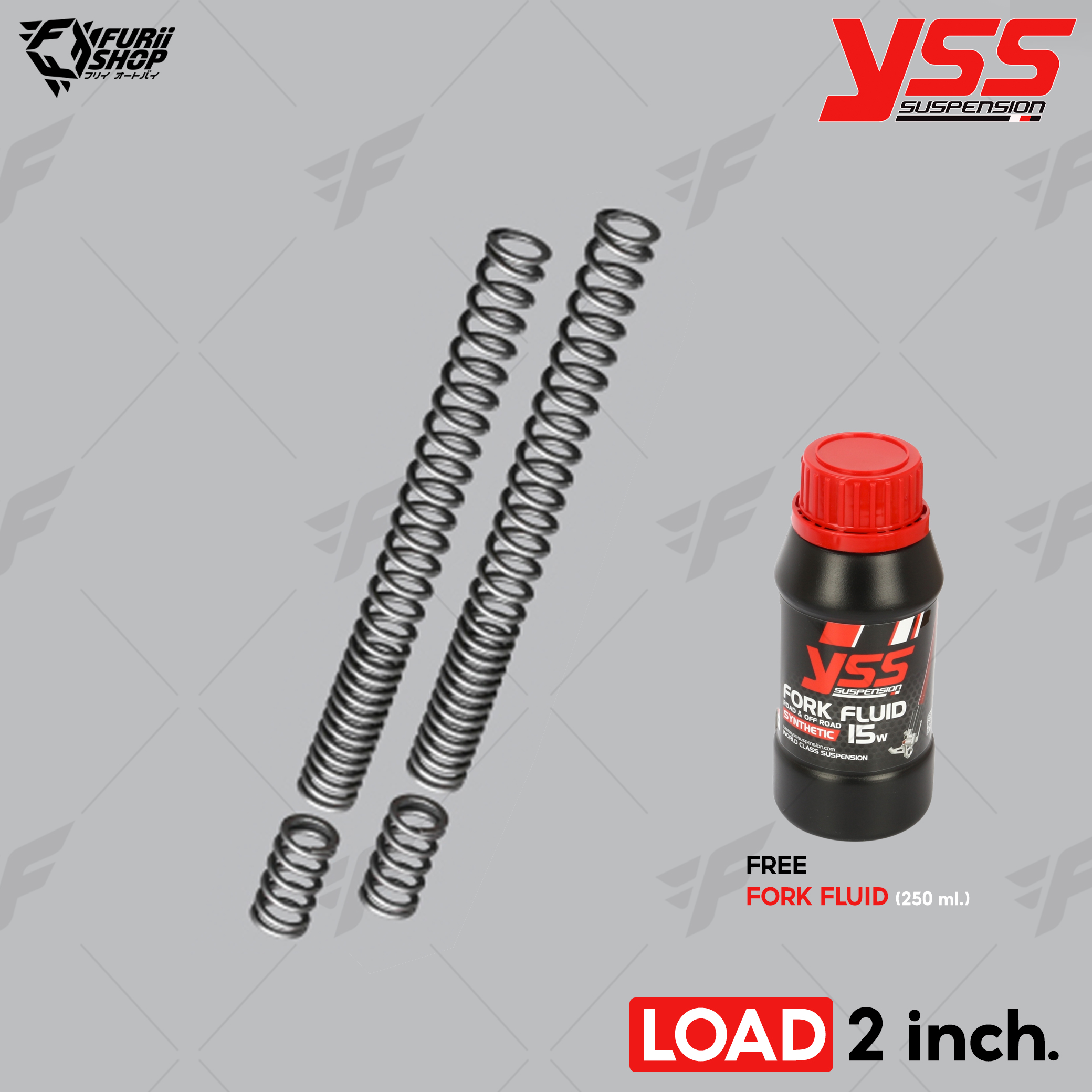 สปริงโช๊คหน้า YSS FORK SPORT KIT LOAD 2 inch. : FOR YAMAHA X-MAX 300 2017