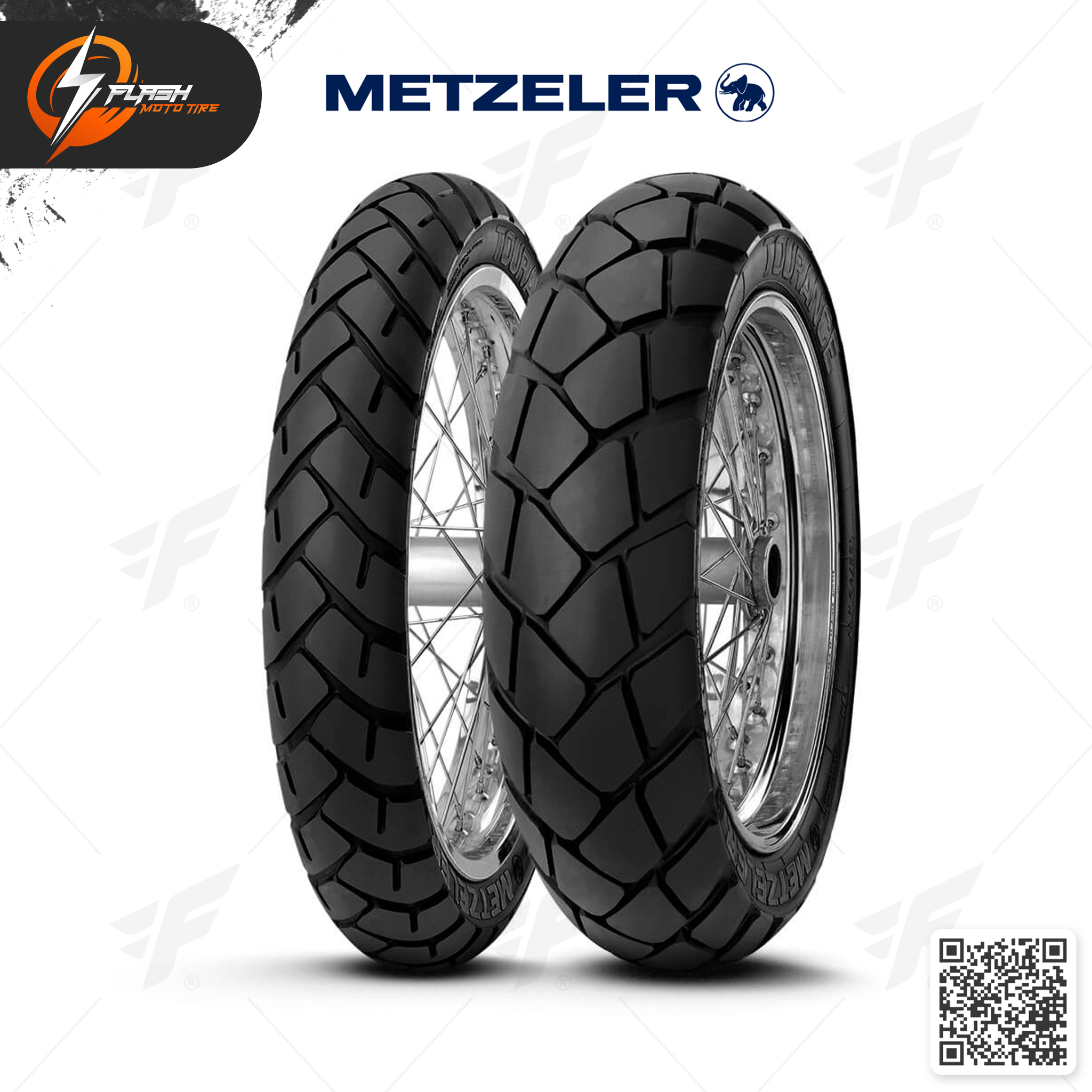 ยางมอเตอร์ไซค์ Metzeler TOURANCE : F 110/80-19 + R 150/70R17