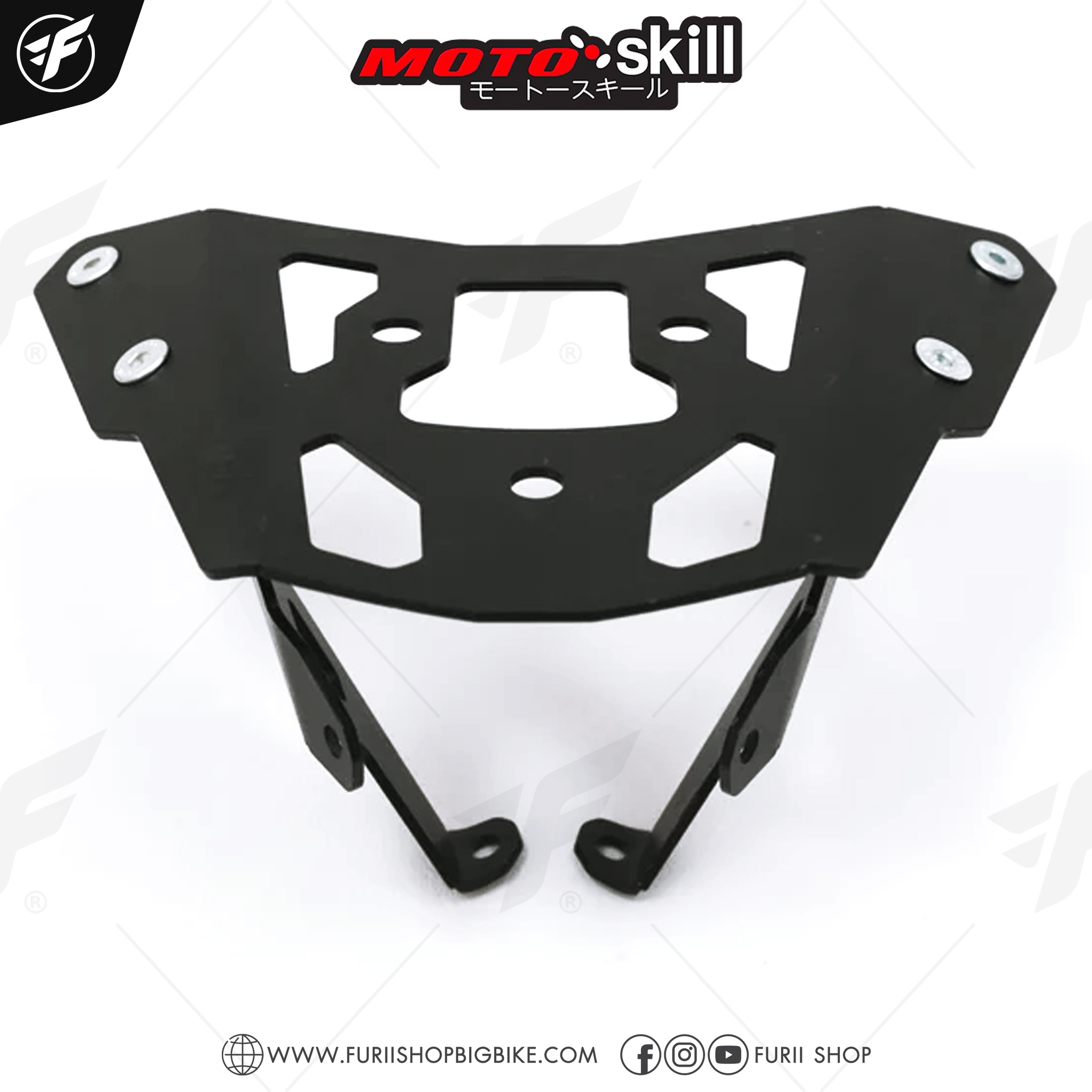 แร็คท้าย MOTOSKILL Top Rack สำหรับ Kawasaki ER 6N
