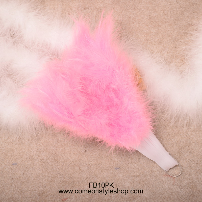 พัดขนนก วินเทจ แกสบี้ Hand Fan Feather