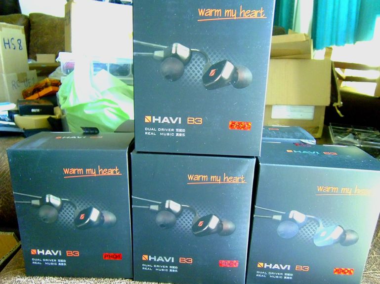 ขาย Havi B3 Pro 1 หูฟังอินเอียร์ 2 Driver เสียงดี บอดี้ Gorilla Glass รับประกัน1ปี