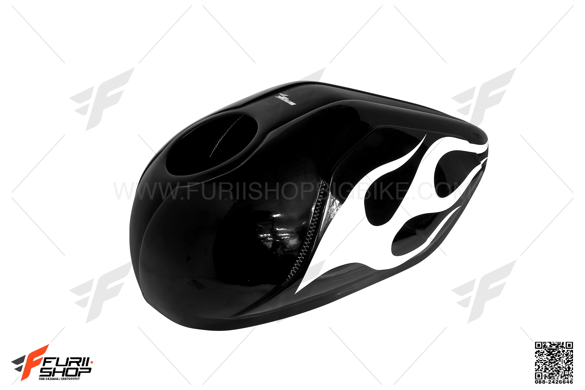 ครอบถังลายไฟ MOTOZAAA ลายไฟขาว FOR HONDA REBEL300/500