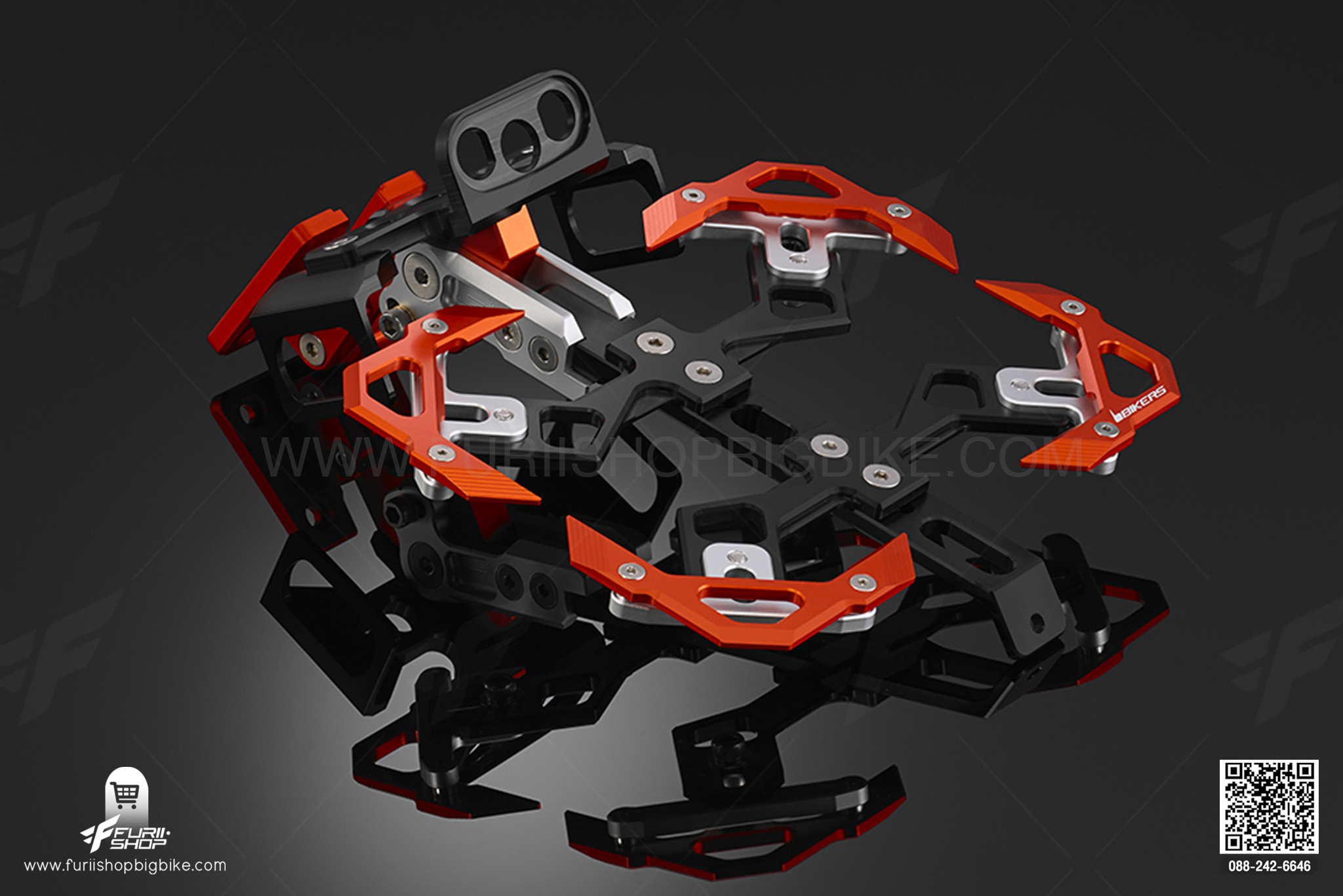 ท้ายสั้น พร้อมกรอบทะเบียน Adjustable license plate support Bikers Z800