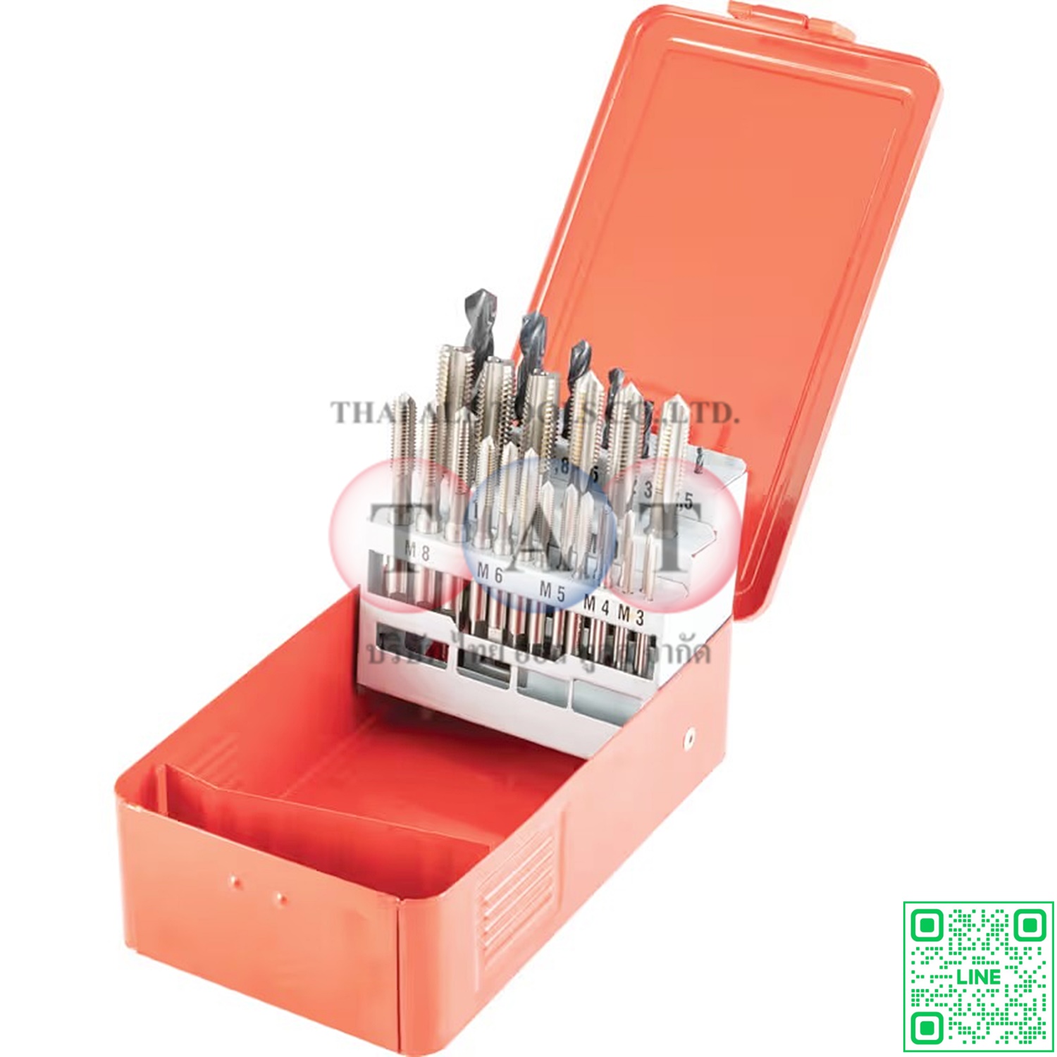 Sherwood HSS Ground Flute Tap & Drill Set, M3 - M20, Metric, Set of 28 SHR0259960K