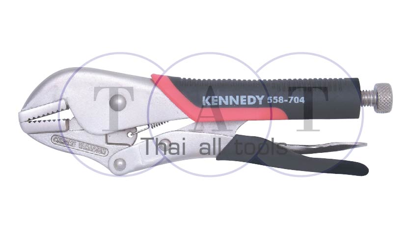 คีมล็อกปากตรง ด้ามหุ้มยาง KENNEDY