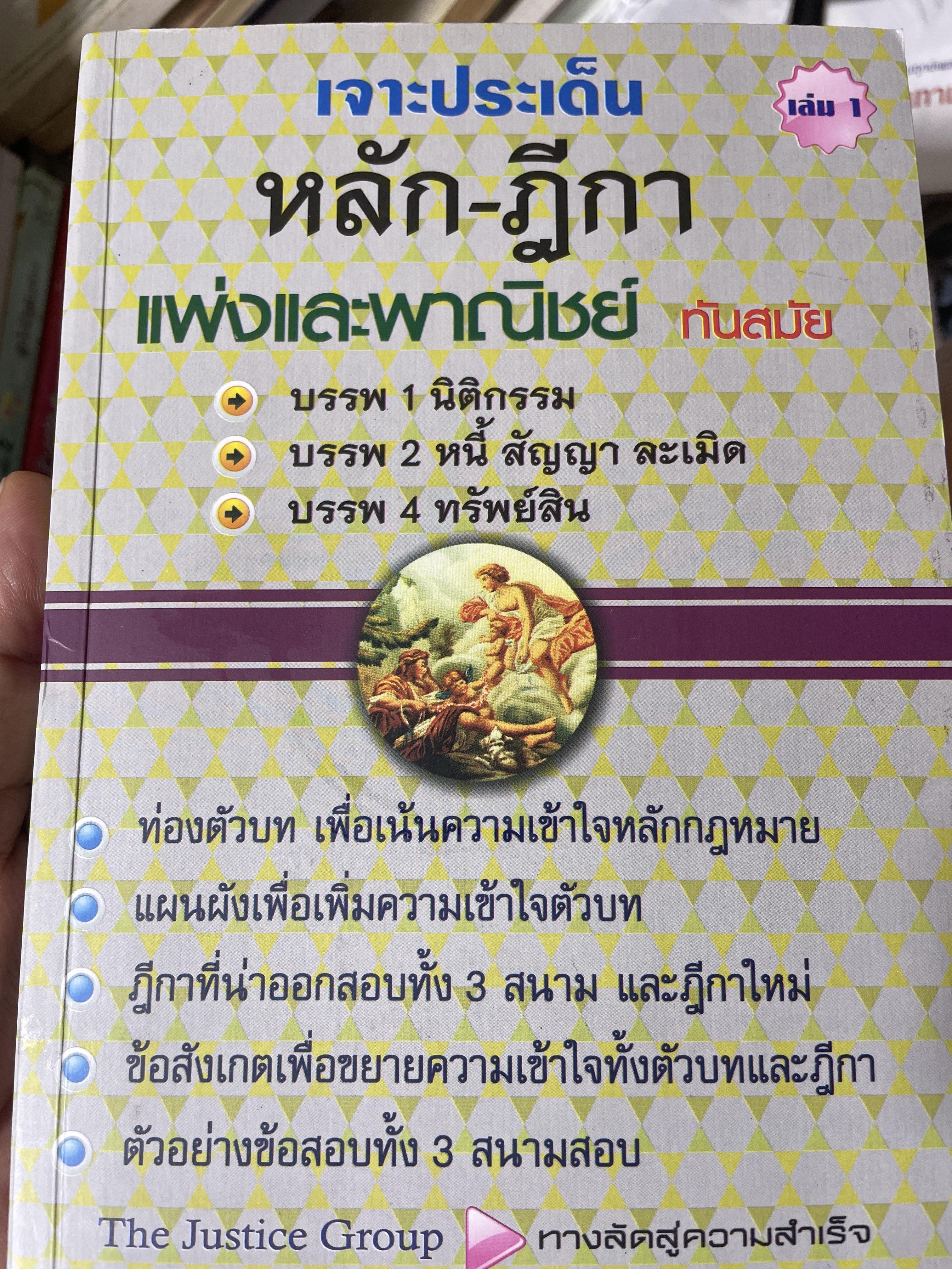 เจาะประเด็น หลัก-ฎีกา แพ่งและพาณิชย์ ทันสมัย บรรพ 1-2-3-4-5-6 นิติกรรม-หนี้ สัญญา ละเมิด-เอกเทศสัญญา-ทรัพย์สิน-ครอบครัว-มรดก 6 กก.