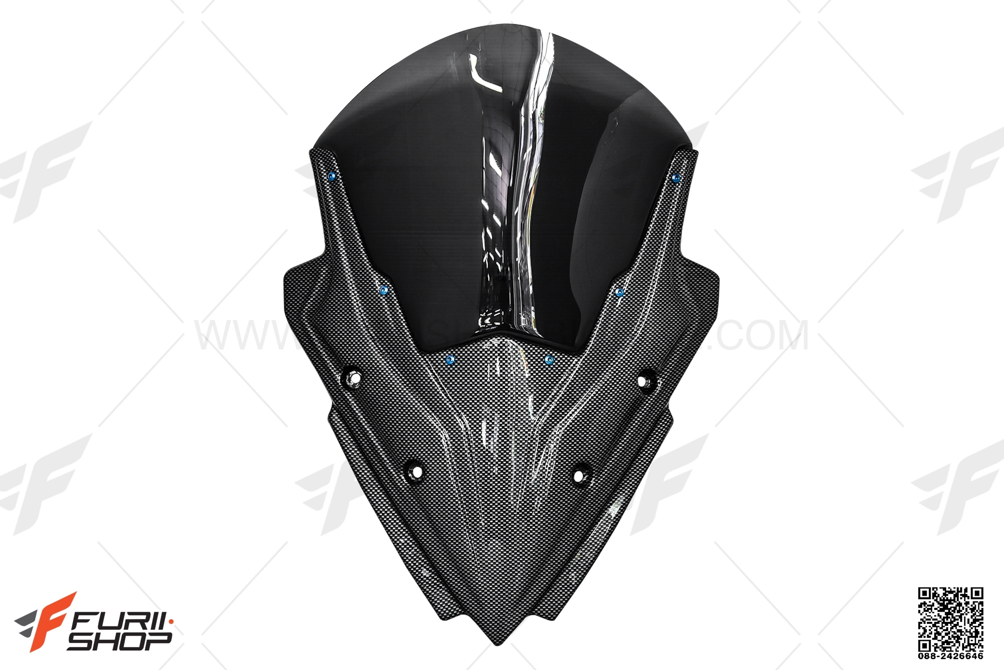 ชิวหน้าลายเคฟล่า MAXTECH FOR KAWASAKI NINJA650