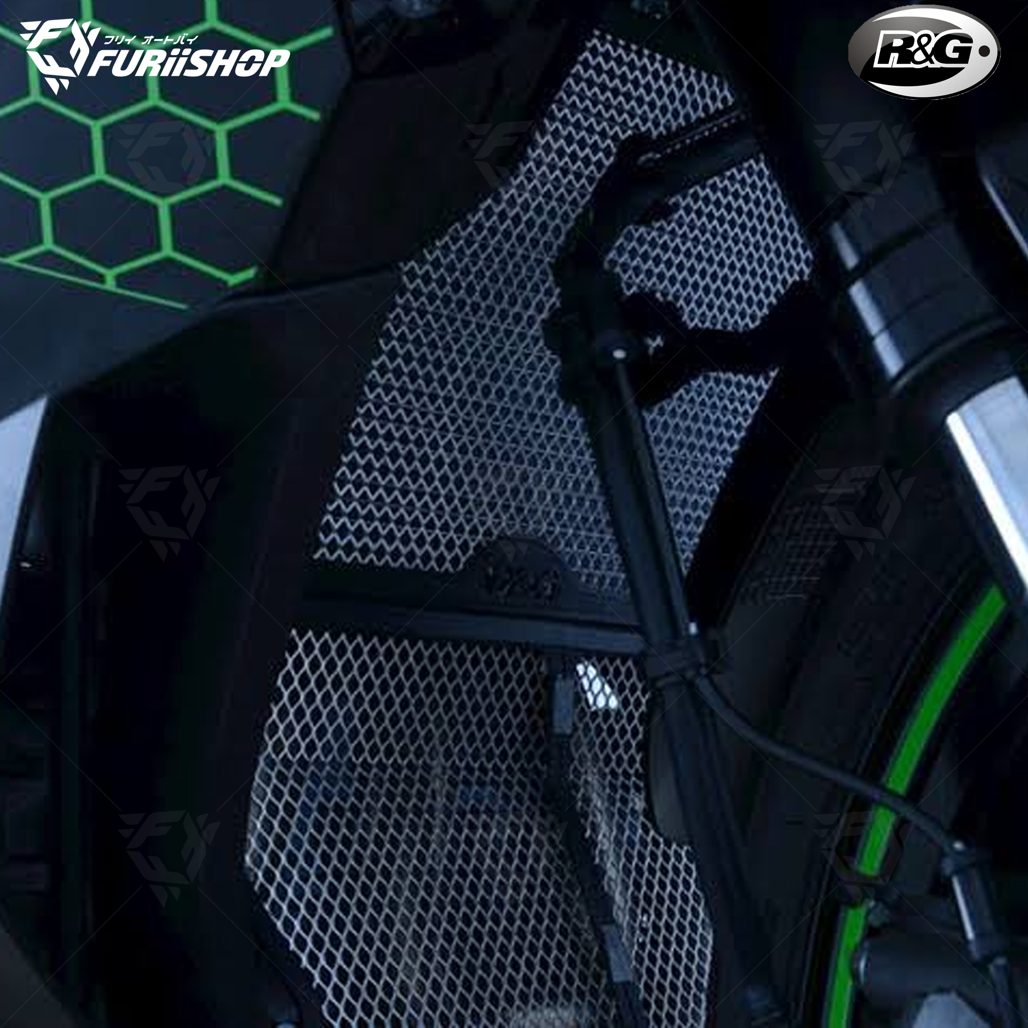 การ์ดหม้อน้ำ(บน) R&G For : ZX-4R/ZX25R