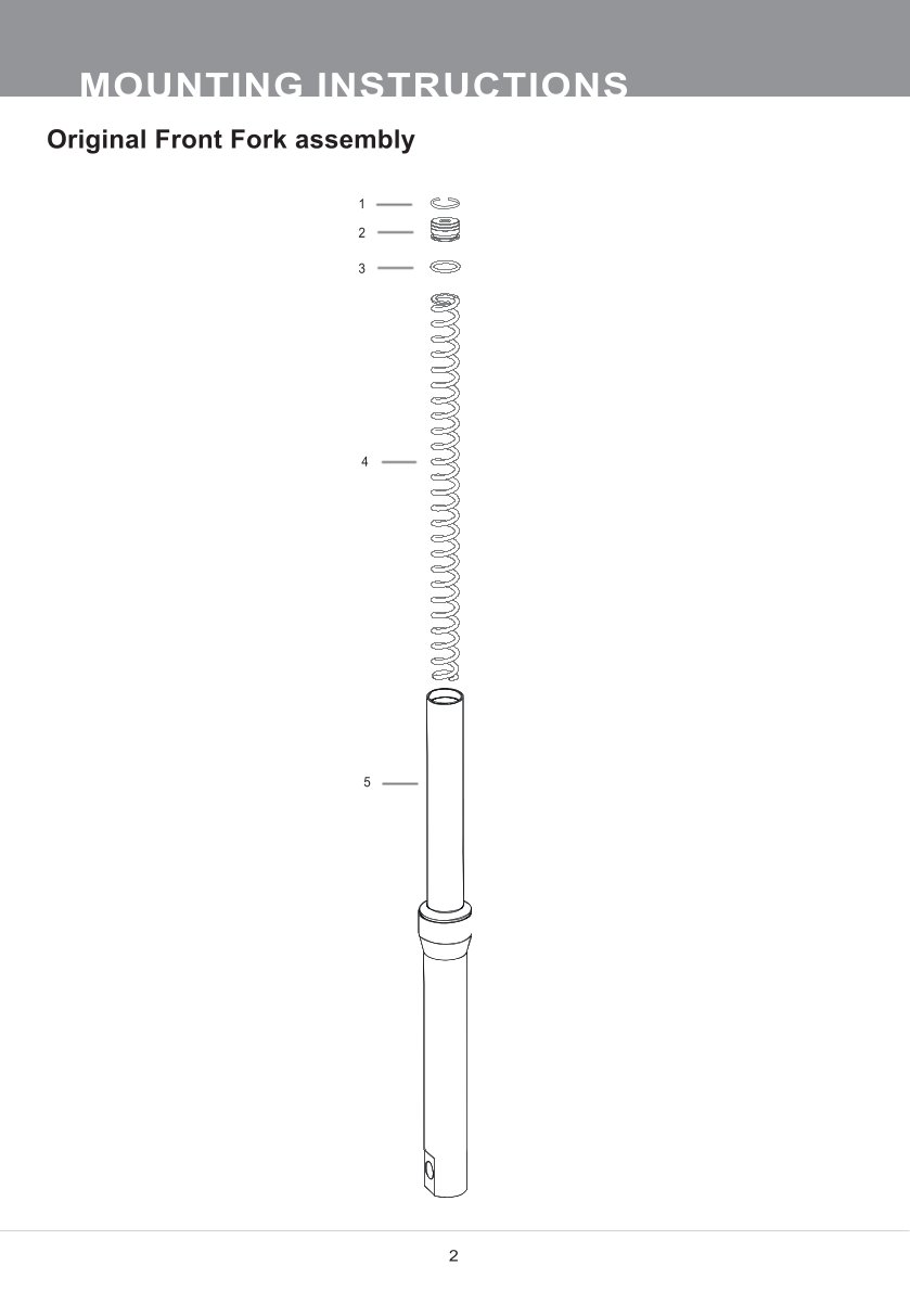 สปริงโช้คหน้า Ohlins FSK170 For Honda Click 160 2022