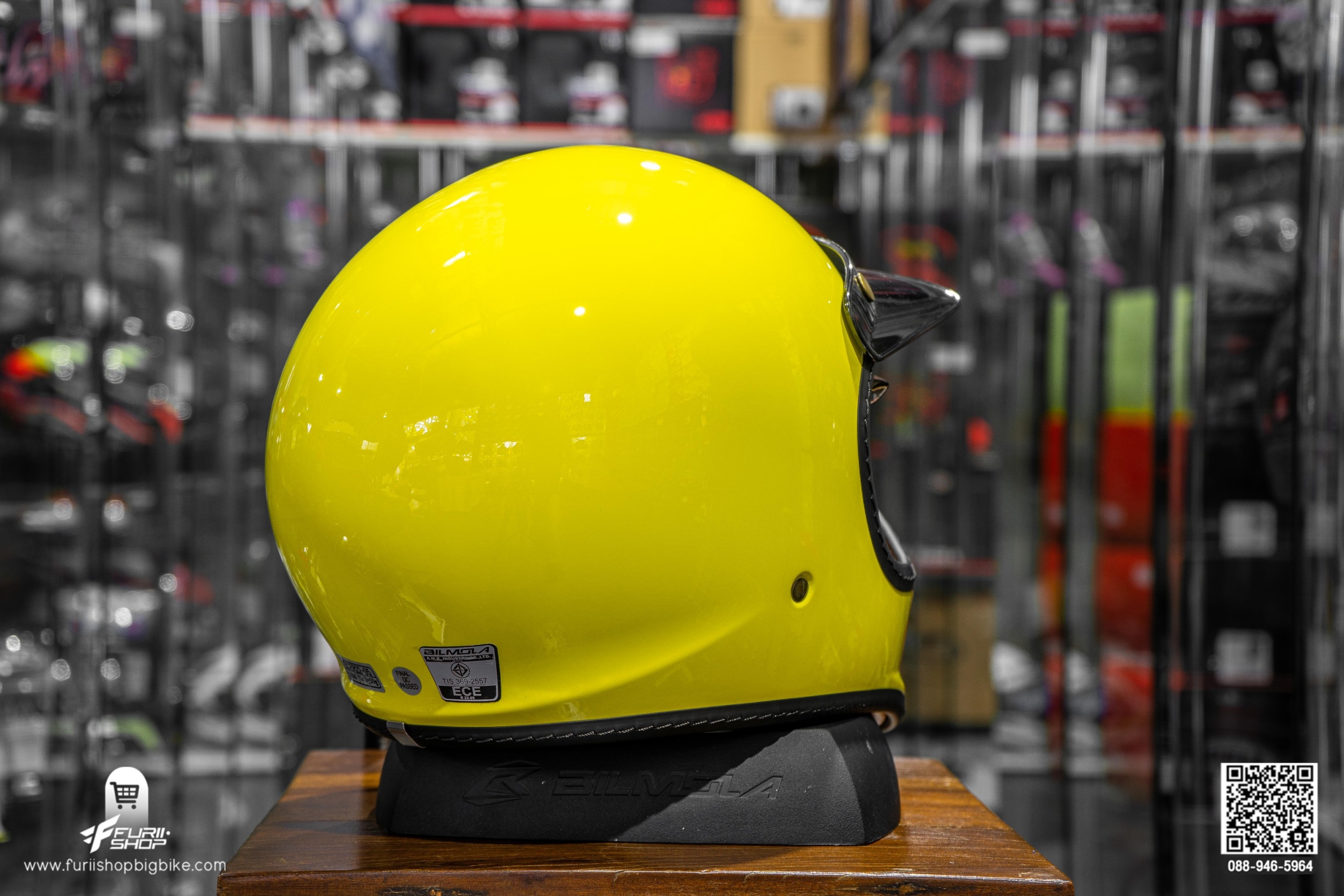 หมวกกันน็อค Bilmola RX100 Plain Yellow