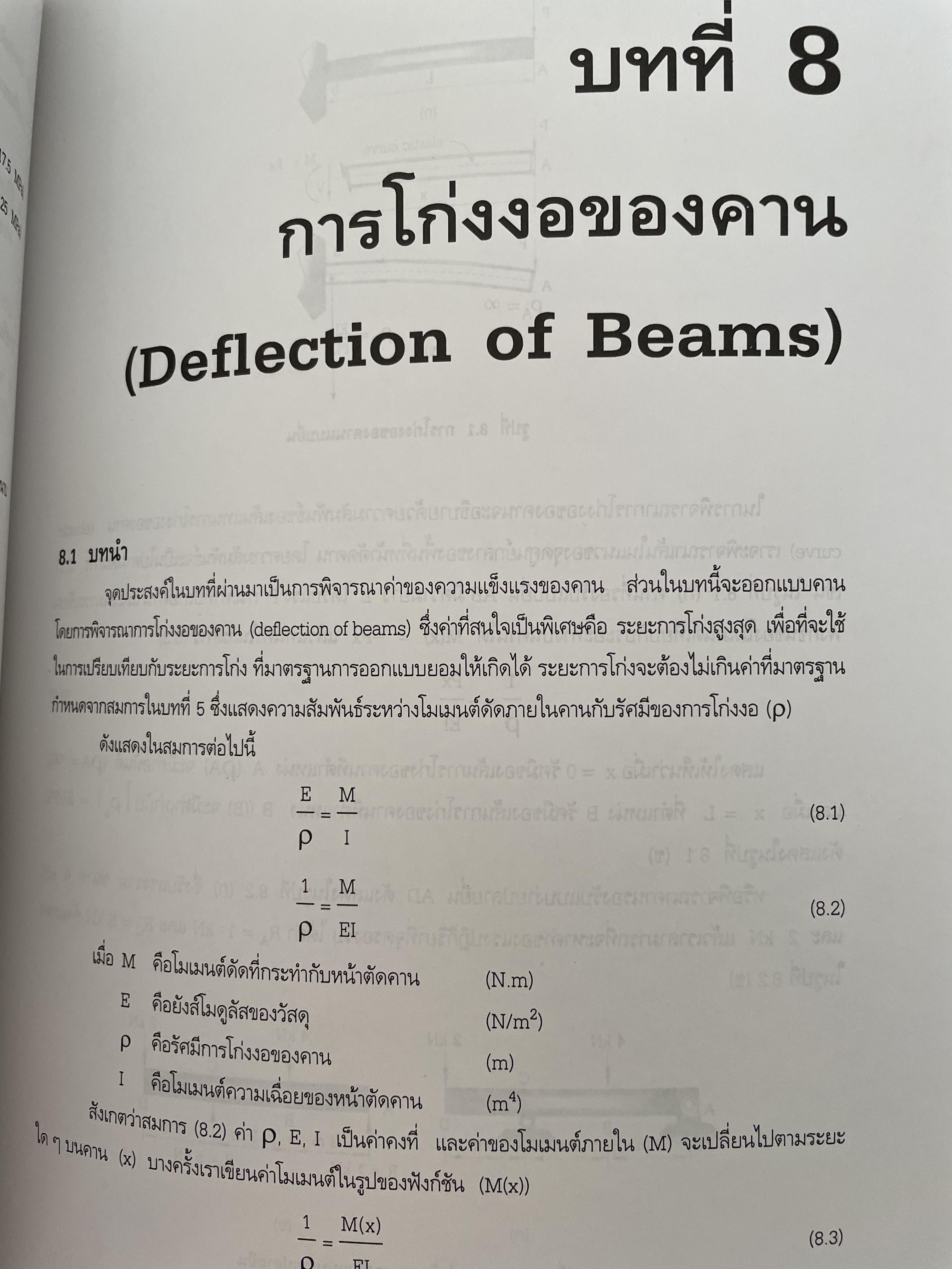 กลศาสตร์ของแข็ง MECHANICS OF SOLIDS. โดย ศุภชัย ตระกูลทรัพย์ทวี สำนักพิมพ์ ส.ส.ท. 0 กก.