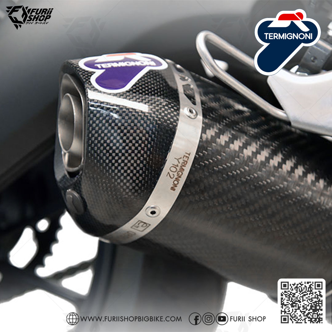 ท่อมอเตอร์ไซค์ Termignoni Carbon-Black : for Yamaha FJ09/MT09 tracer900 2016-2018 & TRACER900GT 2018-2020