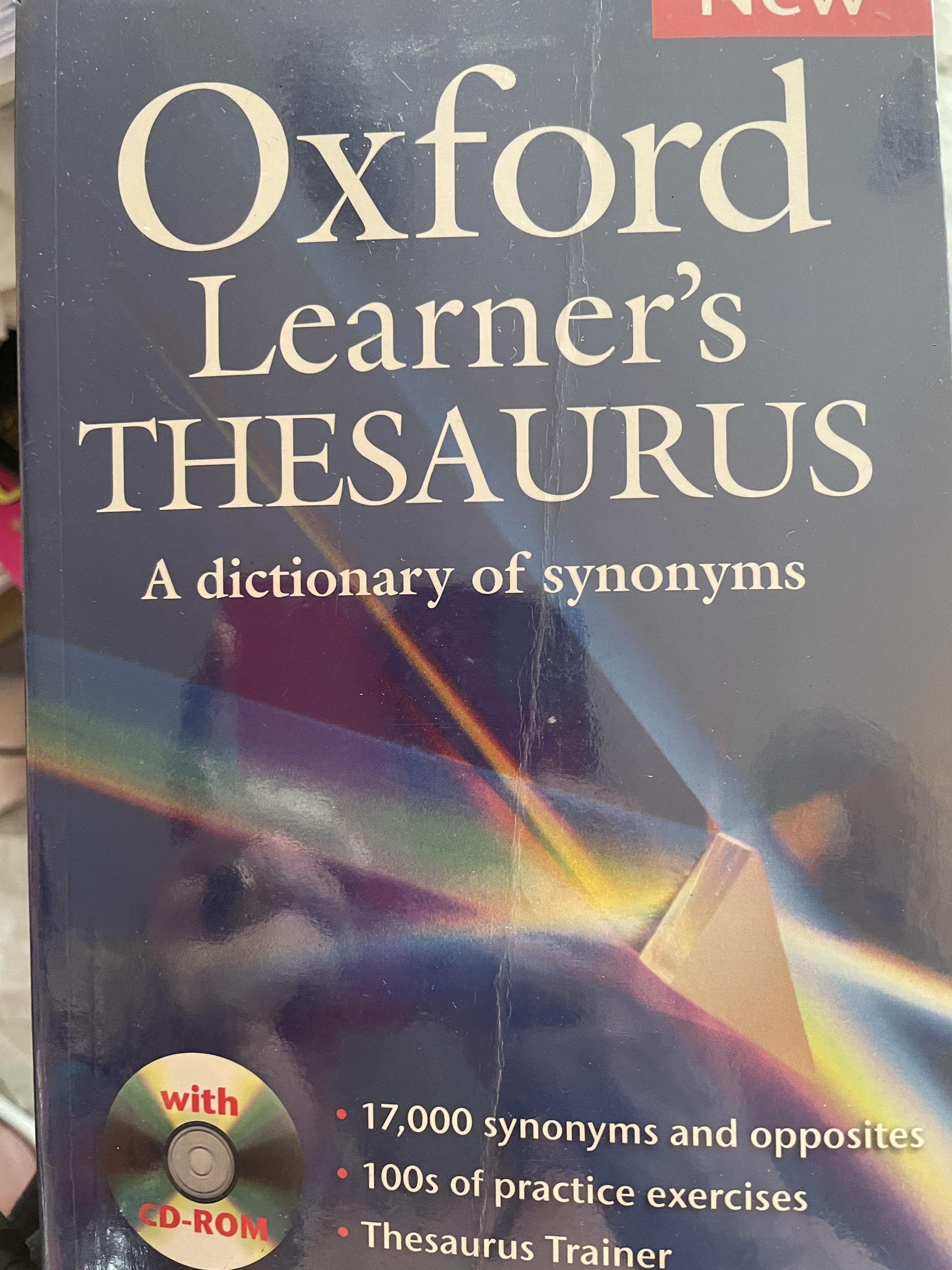 Oxford Learner’s THESAURUS. A DICTIONARY of Synonyms แถม DVD จำนวน 1 แผ่น 4,500 กรัม