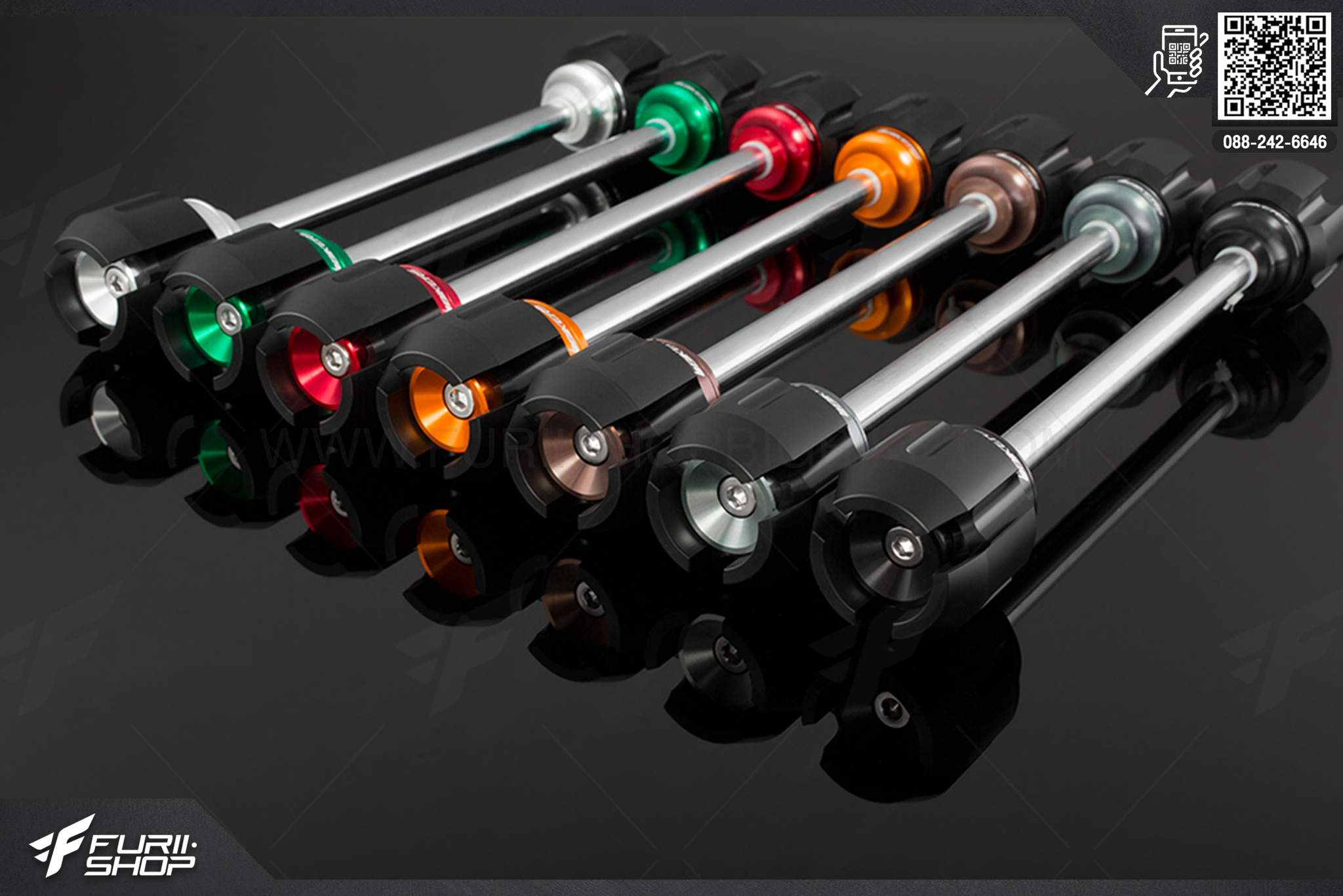 กันล้มล้อหลัง Rear Wheel Axle Protection Bikers Kawasaki Ninja300 ABS