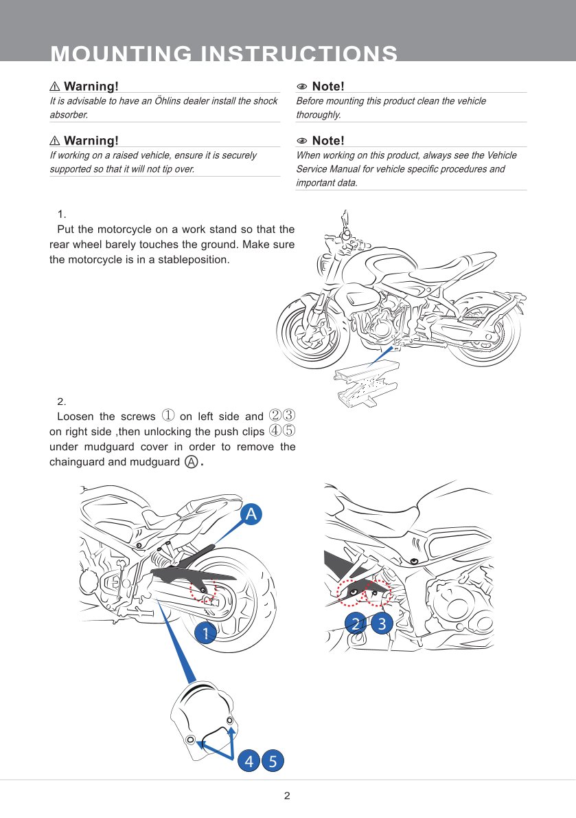 โช๊คหลังแต่ง Ohlins TR134 For Triumph Trident 660 ปี 2021