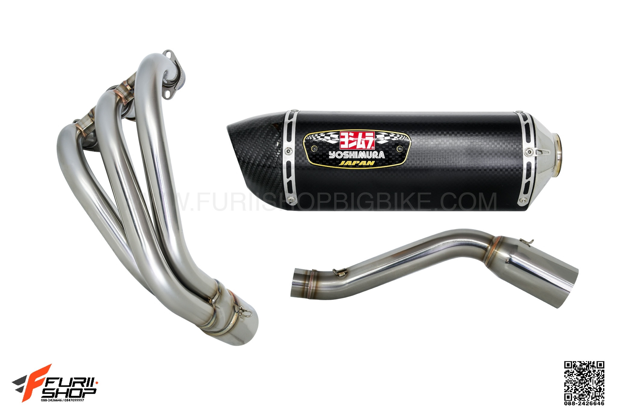 ท่อมอเตอร์ไซค์ YOSHIMURA R77 CARBON FULLSYSTEM FOR YAMAHA MT-09 ท่อแต่ง ท่อสูตร ท่อบิ๊กไบค์ ท่อBigbike ท่อไอเสีย