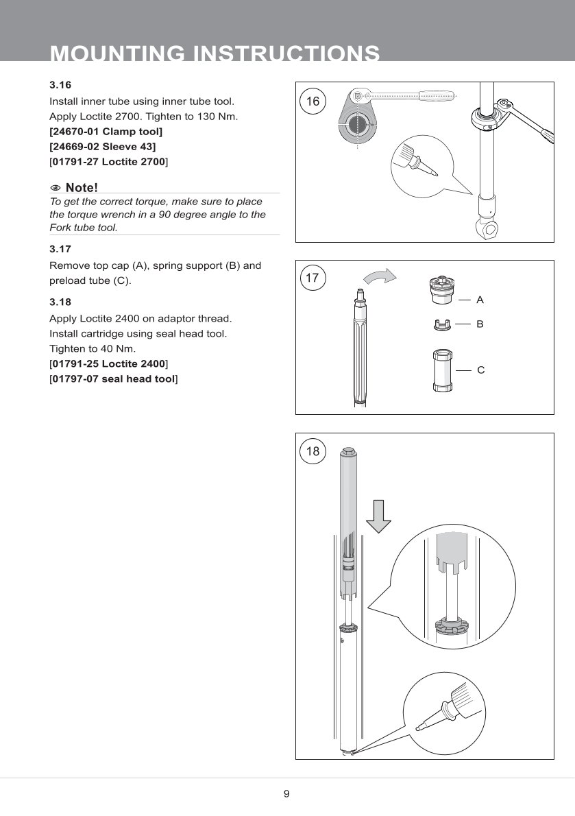 สปริงโช้คหน้า Ohlins FKS508 For Harley-Davidson Softail Low Rider S 2020-2023