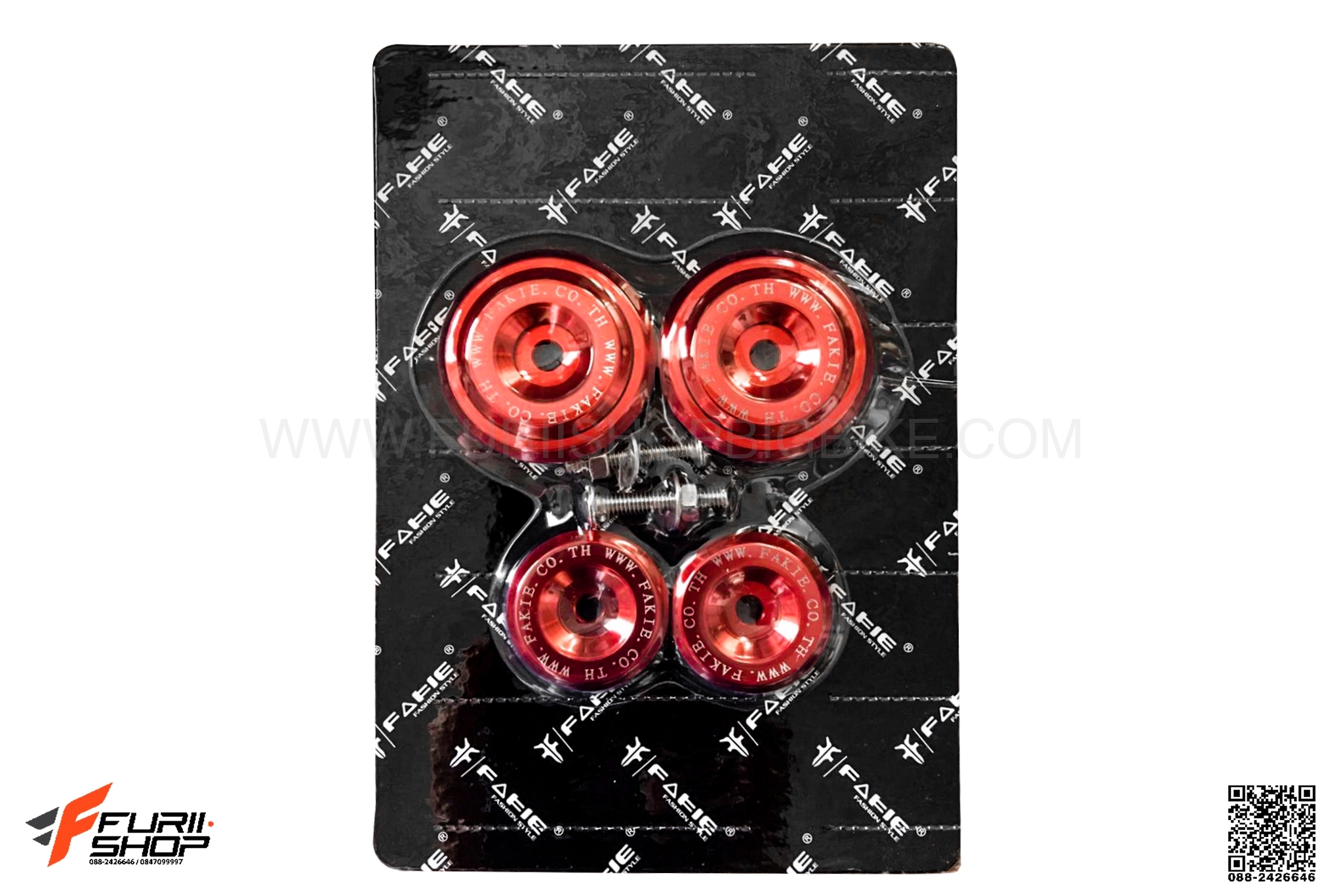 อุดเฟรม FAKIE สีแดง FOR KAWASAKI Z900
