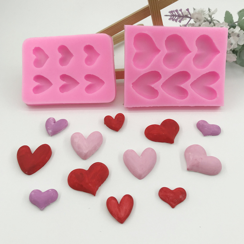 แม่พิพม์ซิลิโคน พิพม์วุ้น พิมพ์ฟองดอง พิพม์อาหลัว ซิลิโคนหัวใจ เลือกแบบ