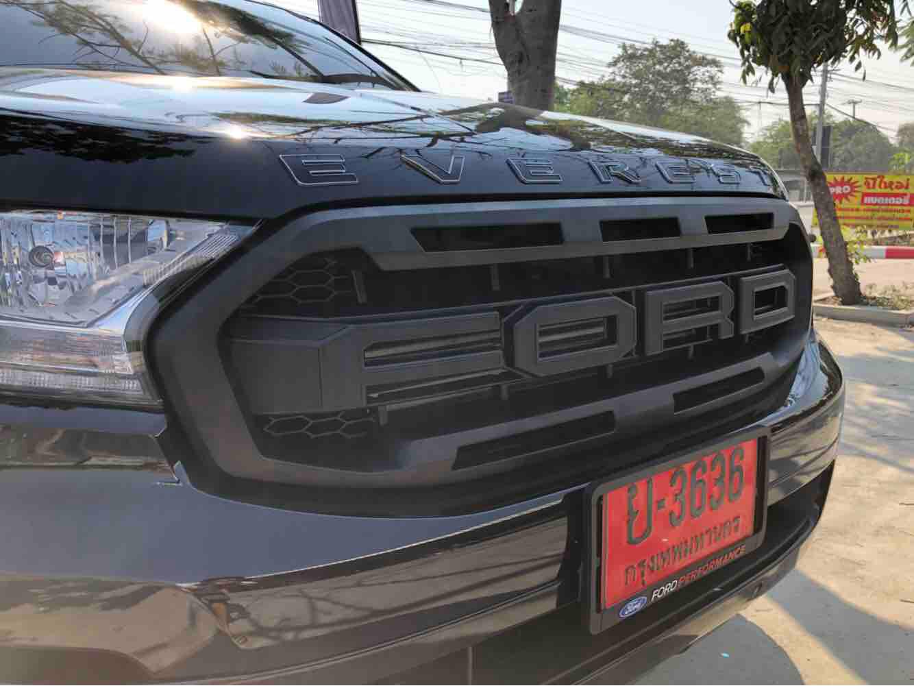 กระจังทรง Raptor ใส่ Everest 2019 2.0 Bi Turbo