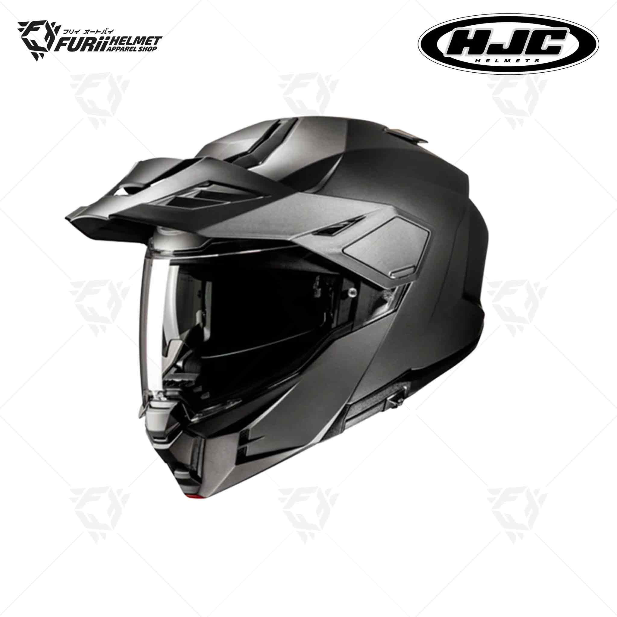หมวกกันน็อค HJC I80 Dual Sport Modular SEMI FLAT TITANIUM สีไทเทเนี่ยม ผิวด้าน (มี มอก.)