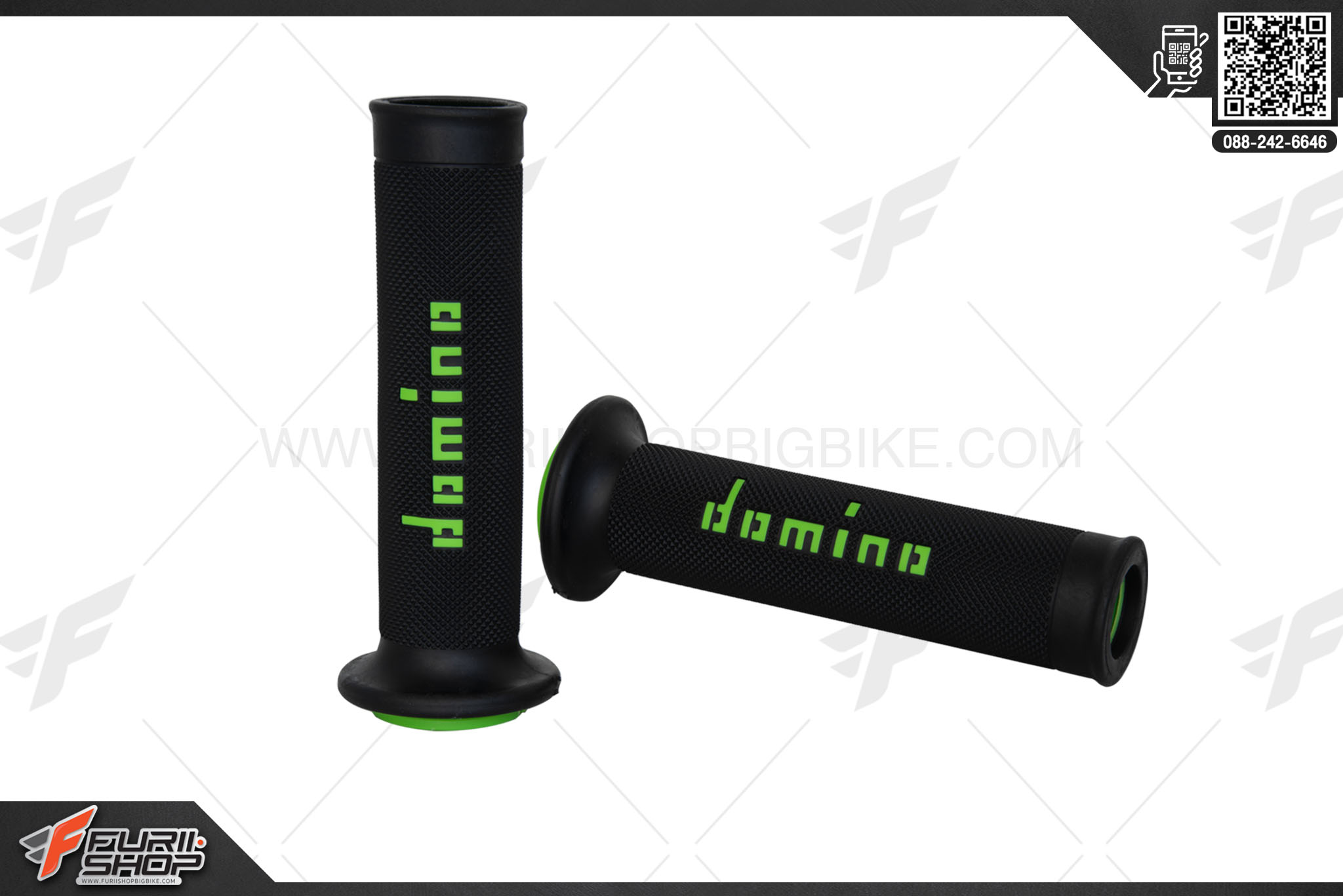 ปลอกแฮนด์ DOMINO A010 ดำ เขียว