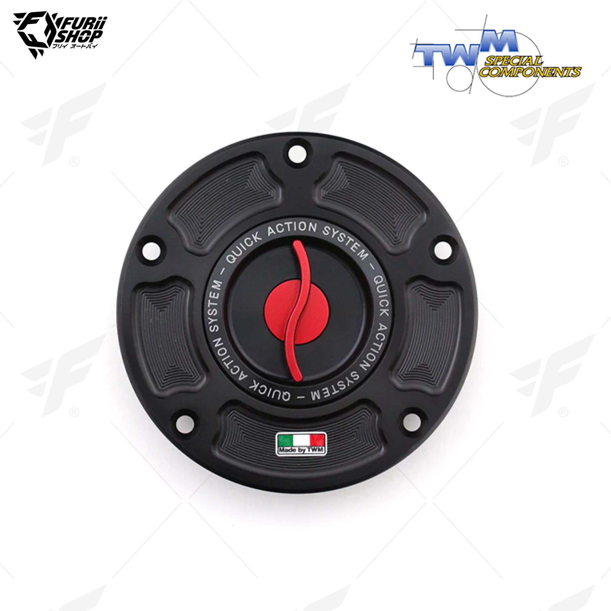 ฝาถังน้ำมัน Aluminium Fuel Cap TWM TDPR.06 : for Ducati DIAVEL/X DIAVEL -18/MONSTER 696/796/1100/EVO/PANIGALE 899/959/1199/1299/R/PANIGALE V2/PANIGALE V4/S/SPECIALE/R/1100/STREETFIGHTER/848/V4/S/SCRAMBLER – All Models