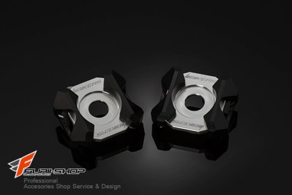 แผ่นสเกลตั้งโซ่ Rear Adjuster Plates for ninja2013
