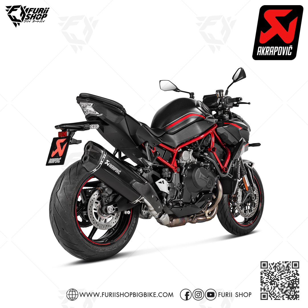 ท่อแต่ง Akrapovic Slip on Black : for Kawasaki Z H2 2020-2022