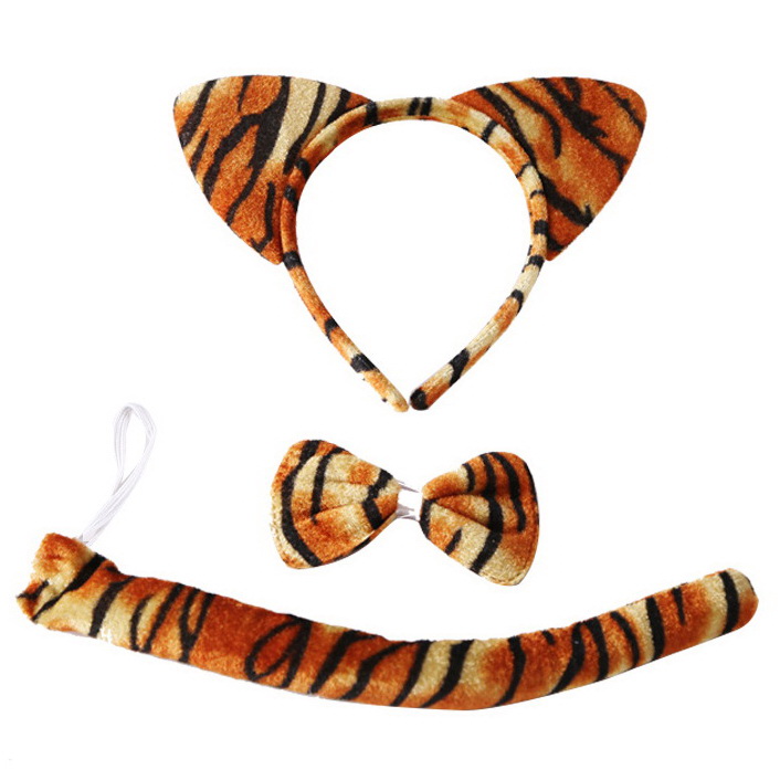 ที่คาดผมเสือ เซต 3 ชิ้น Tiger Headband