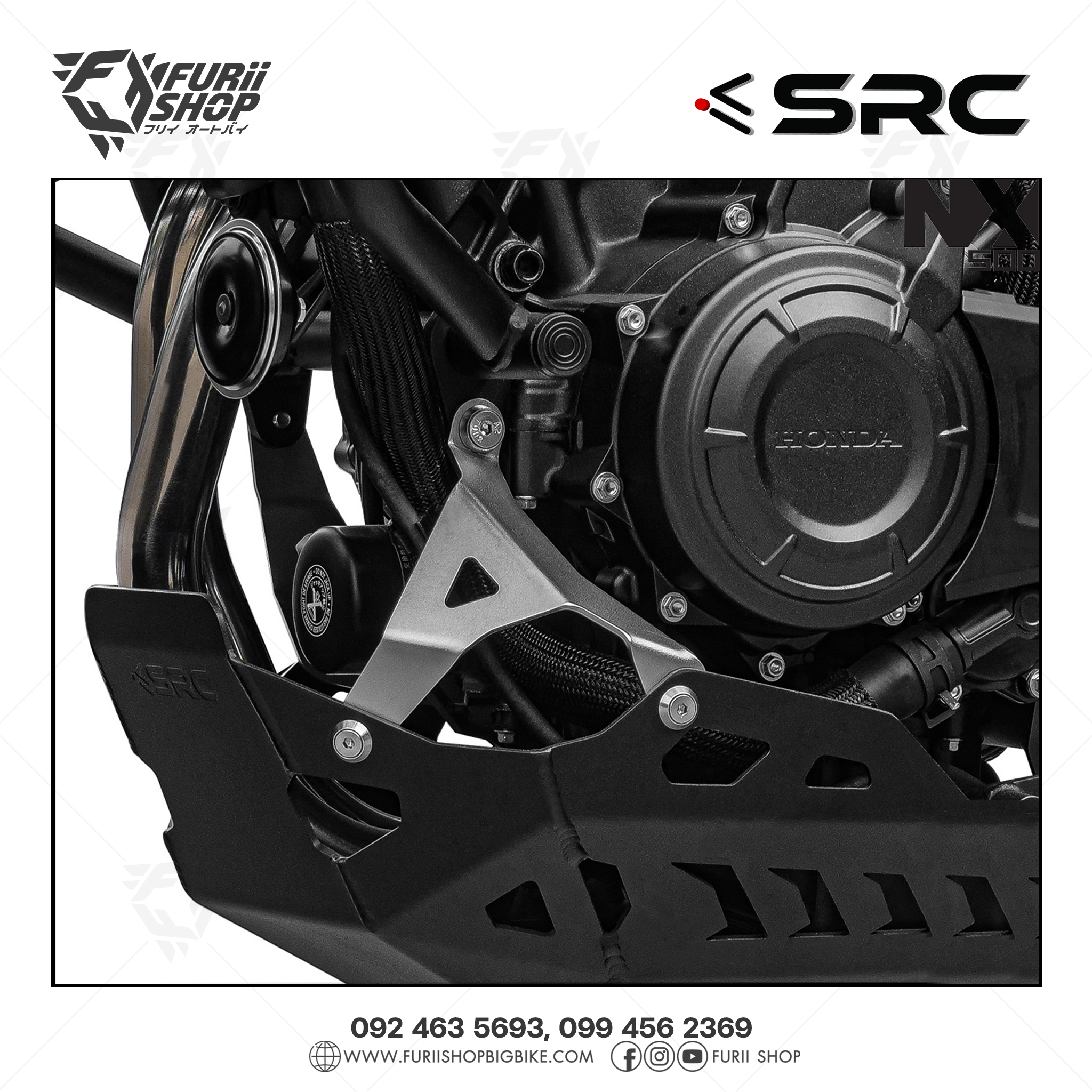 การ์ดเครื่องยนต์ Engine Guard SRC For Honda NX500