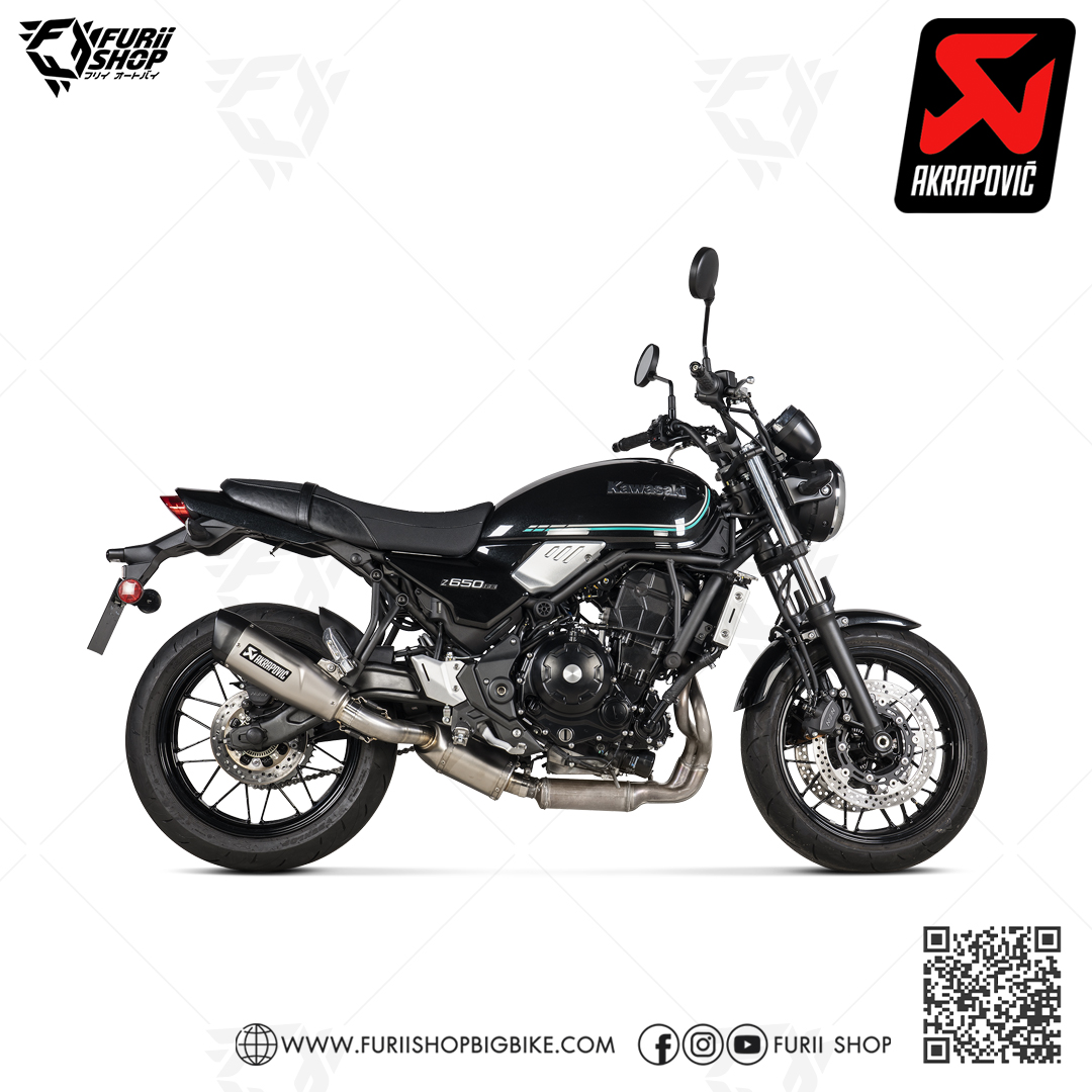 ท่อแต่ง Akrapovic Slip on Side Homologated (cutting) : for Kawasaki Z650 2017-2019/ Ninja650 2017-2019
