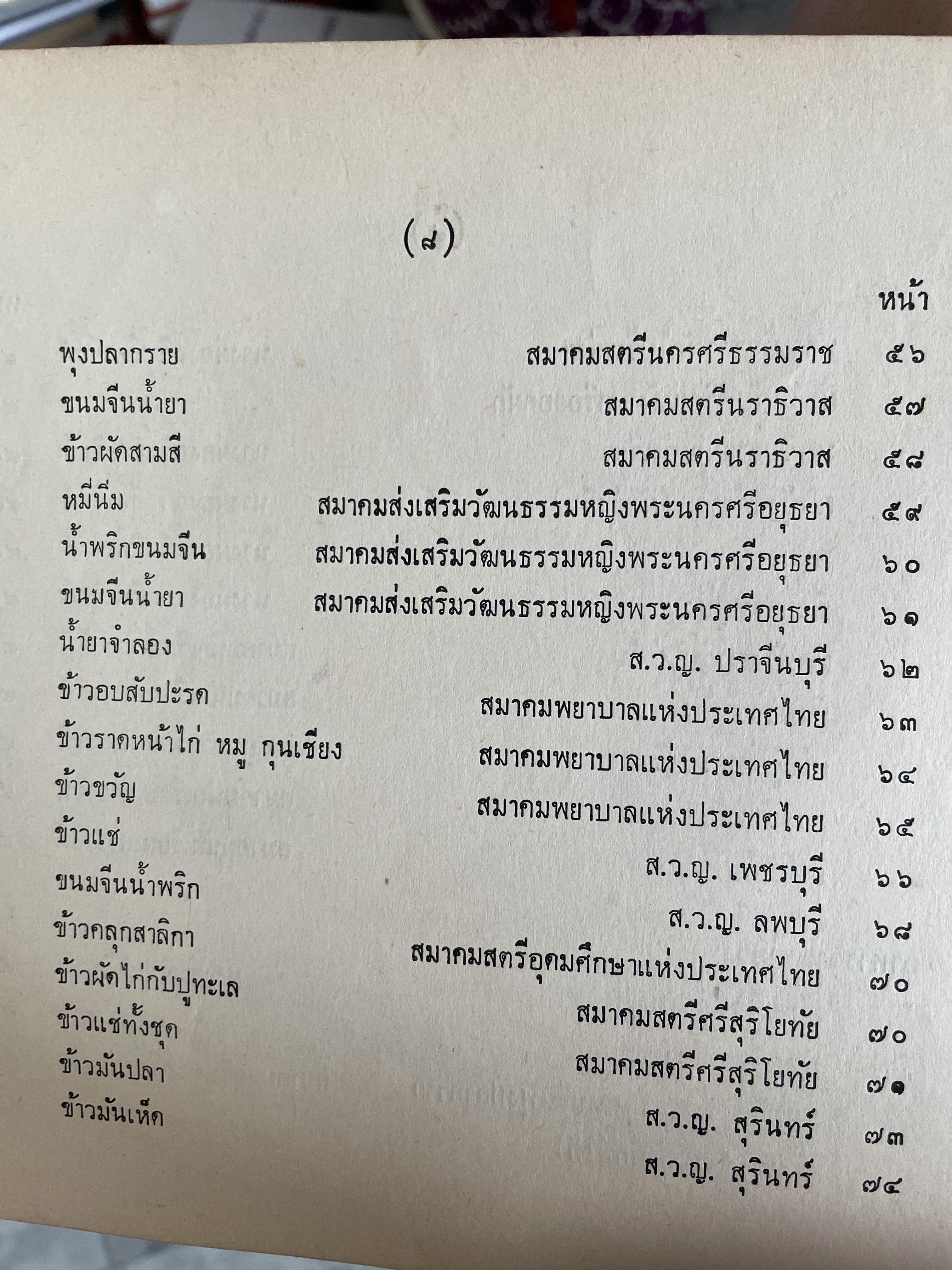 ตำรากับข้าวและอาหารว่างไทย ของสภาสตรีแห่งชาติ ในพระบรมราชินูปถัมภ์ 1 กก.