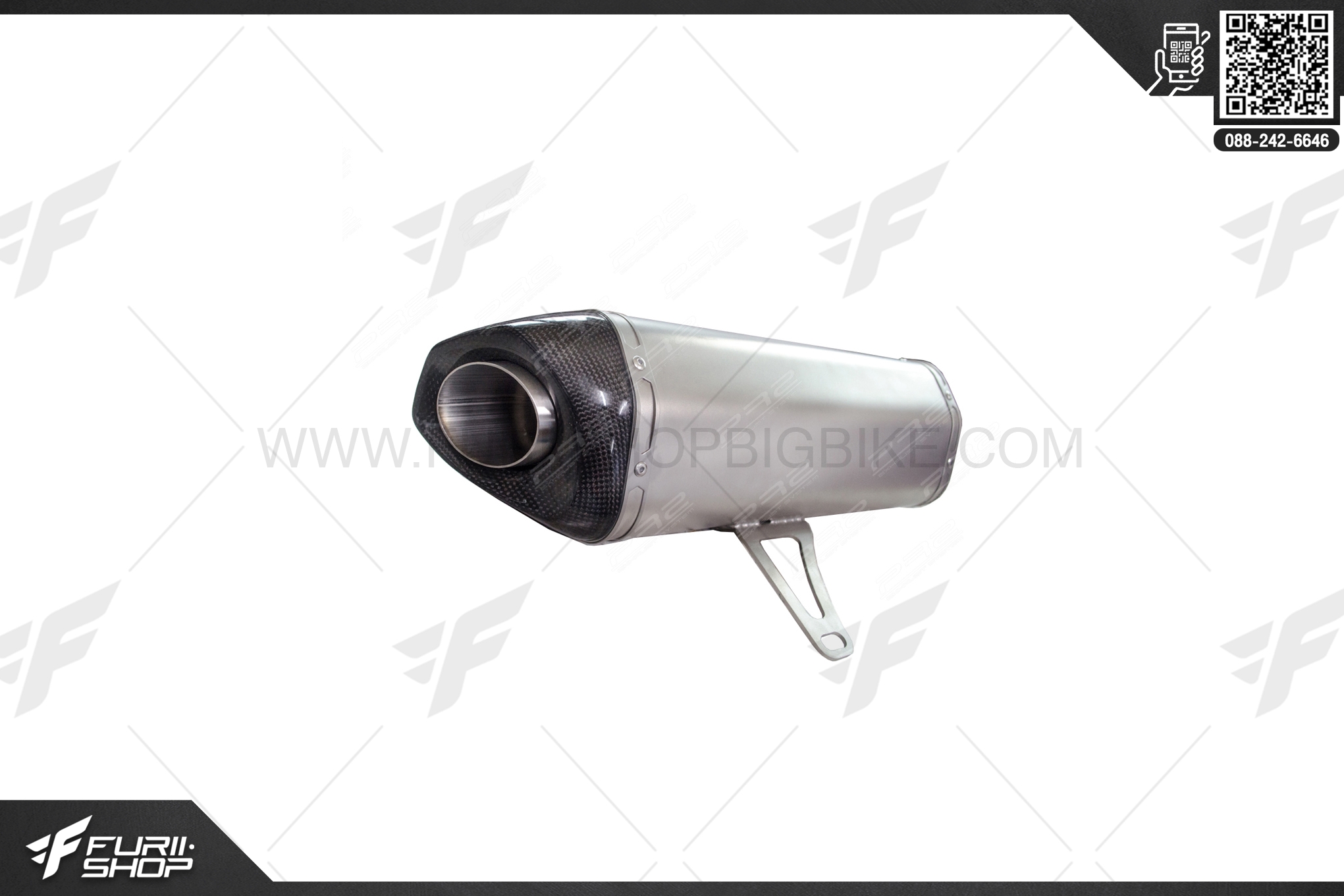 ท่อไอเสีย มอเตอร์ไซค์ PR2 AK TITANIUM COLOR (FOR YAMAHA XMAX 300) FOR CBR250RR 2019