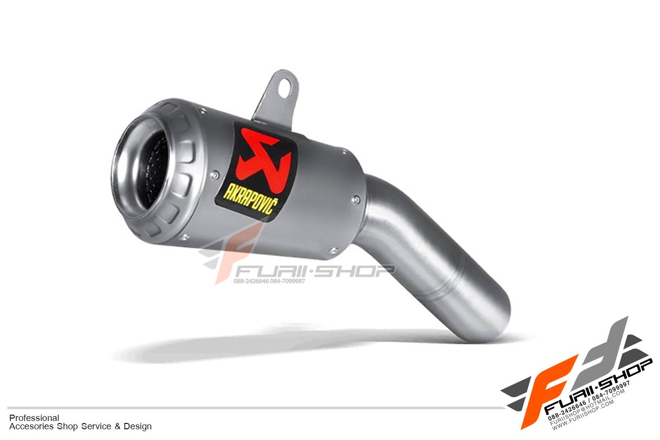 ท่อไอเสียมอเตอร์ไซค์ AKRAPOVIC GP SLIP-ON FOR YAMAHA R3