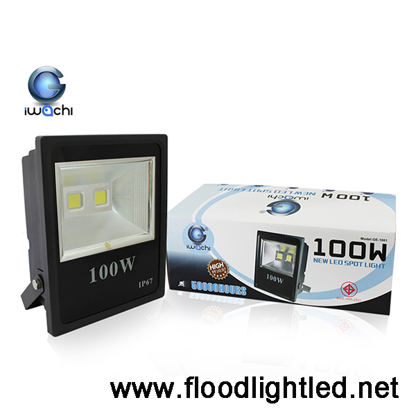 สปอร์ตไลท์ LED Floodlight IWACHI 100w (แสงส้ม)