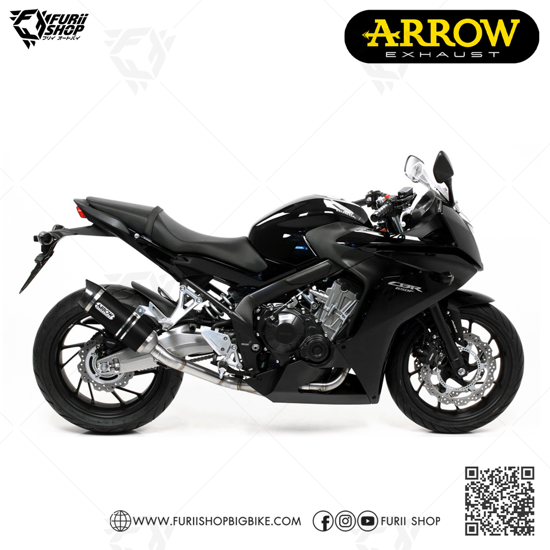 ท่อมอเตอร์ไซค์ Arrow 4-2-1 Carbon-Carbon : for Honda CBR650F / CB650F 14-18