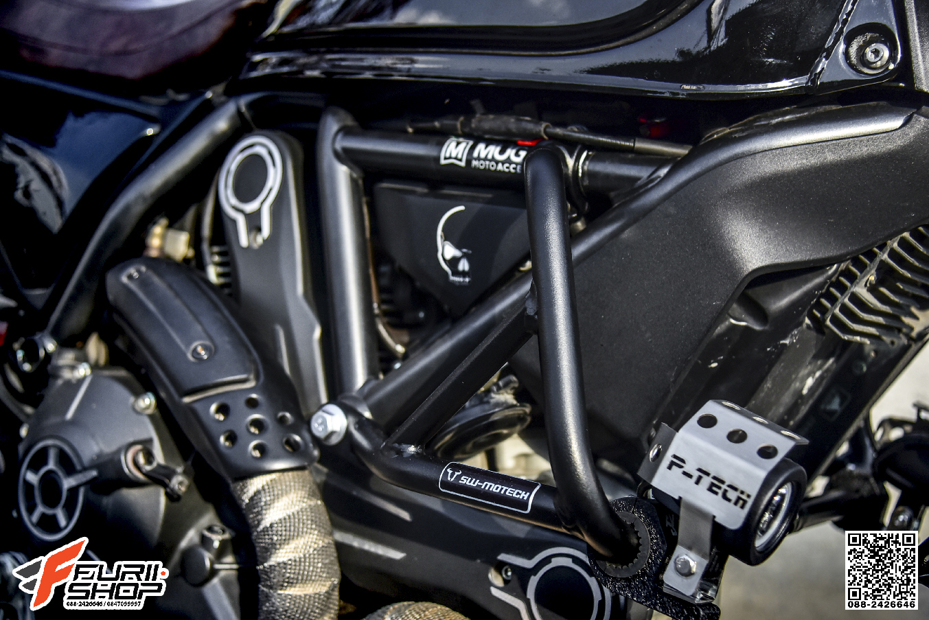 แคชบาร์ SW-MOTECH FOR DUCATI SCRAMBLER