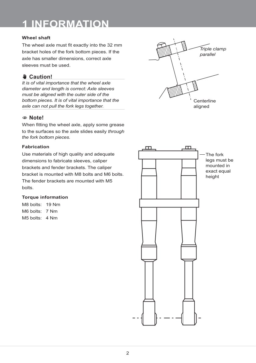 โช้คหน้า OHLINS FF521 FOR Universal Black All