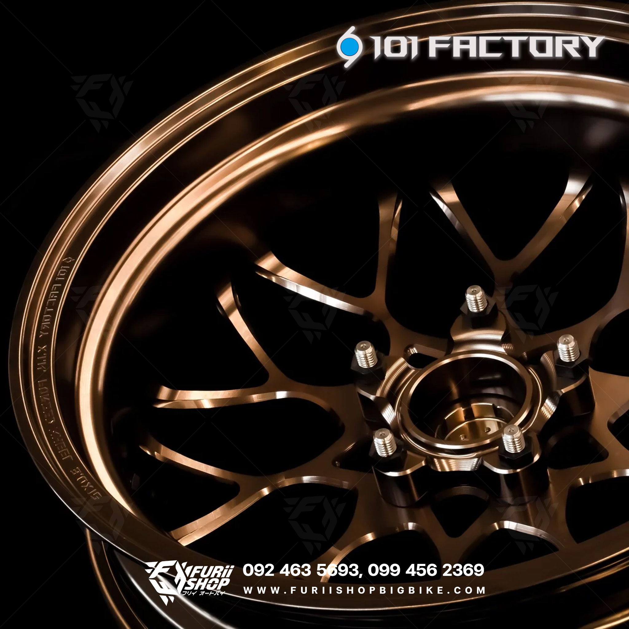 ล้อฟอร์จ 1O1 Factory - 12" Forged Wheel 2024 model : X.I.N. For Vespa