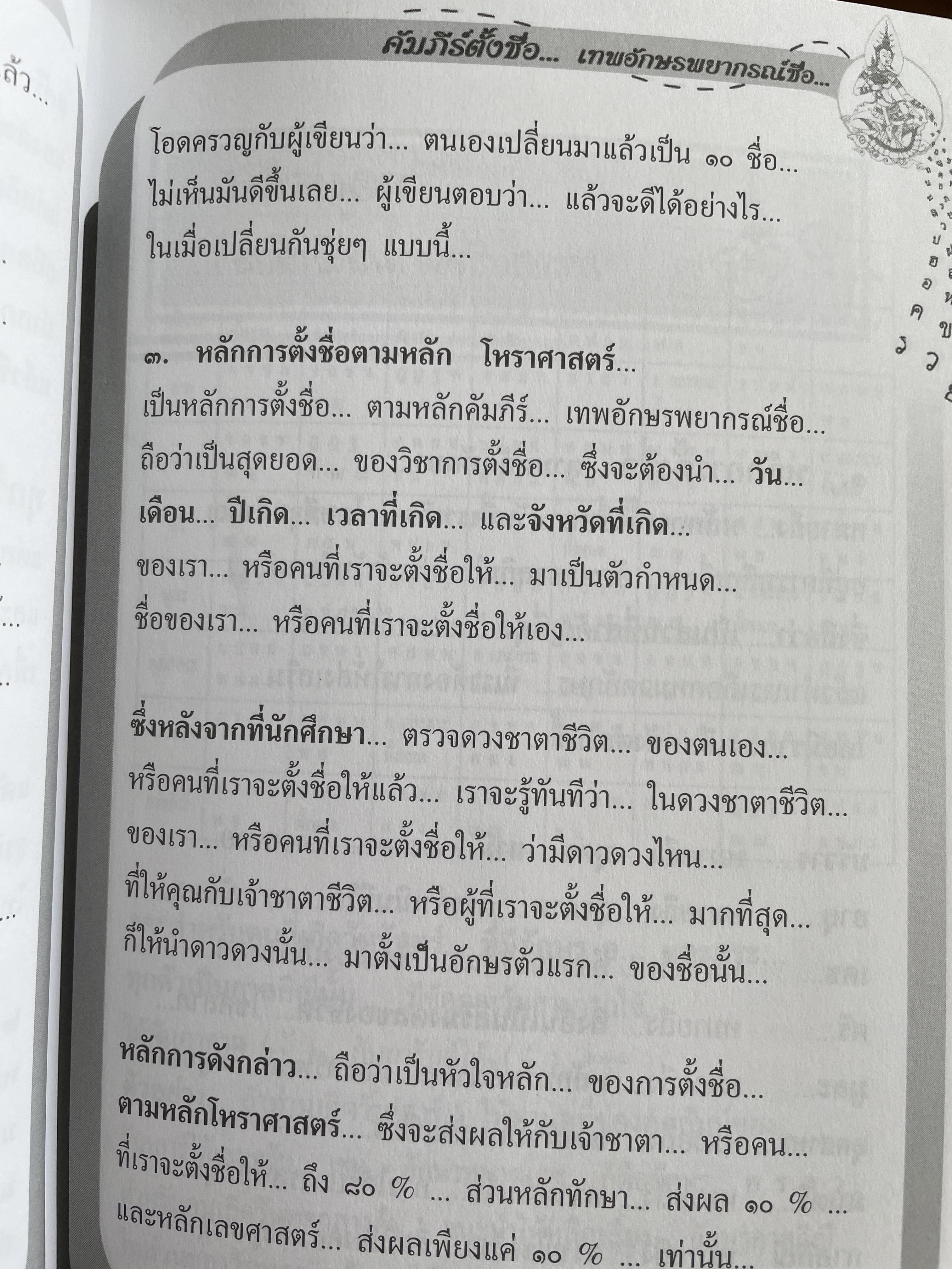 คัมภีร์ตั้งชื่อ….เทพอักษรพยากรณ์ชื่อ เจาะลึก…สุดยอดคัมภีร์โหราศาสตร์ไทย ผู้เขียน อาจารย์ ภพประพัทธ์ ภูมิเมฆินทร์ 1,200 กรัม
