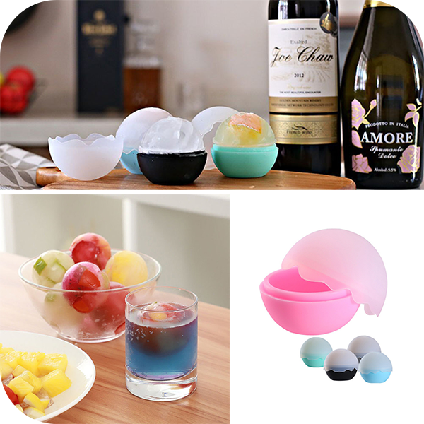 Ice Ball Mold พิมพ์ซิลิโคนลูกบอล ขนาดกลาง 5 cm