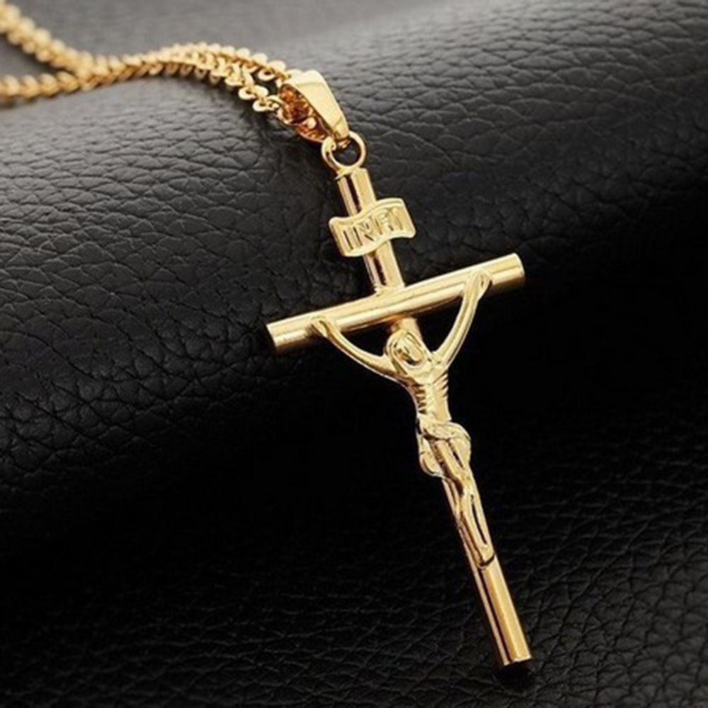 สร้อยคอ พระเยซูตรึงไม้กางเขน Crucifix Jesus Cross