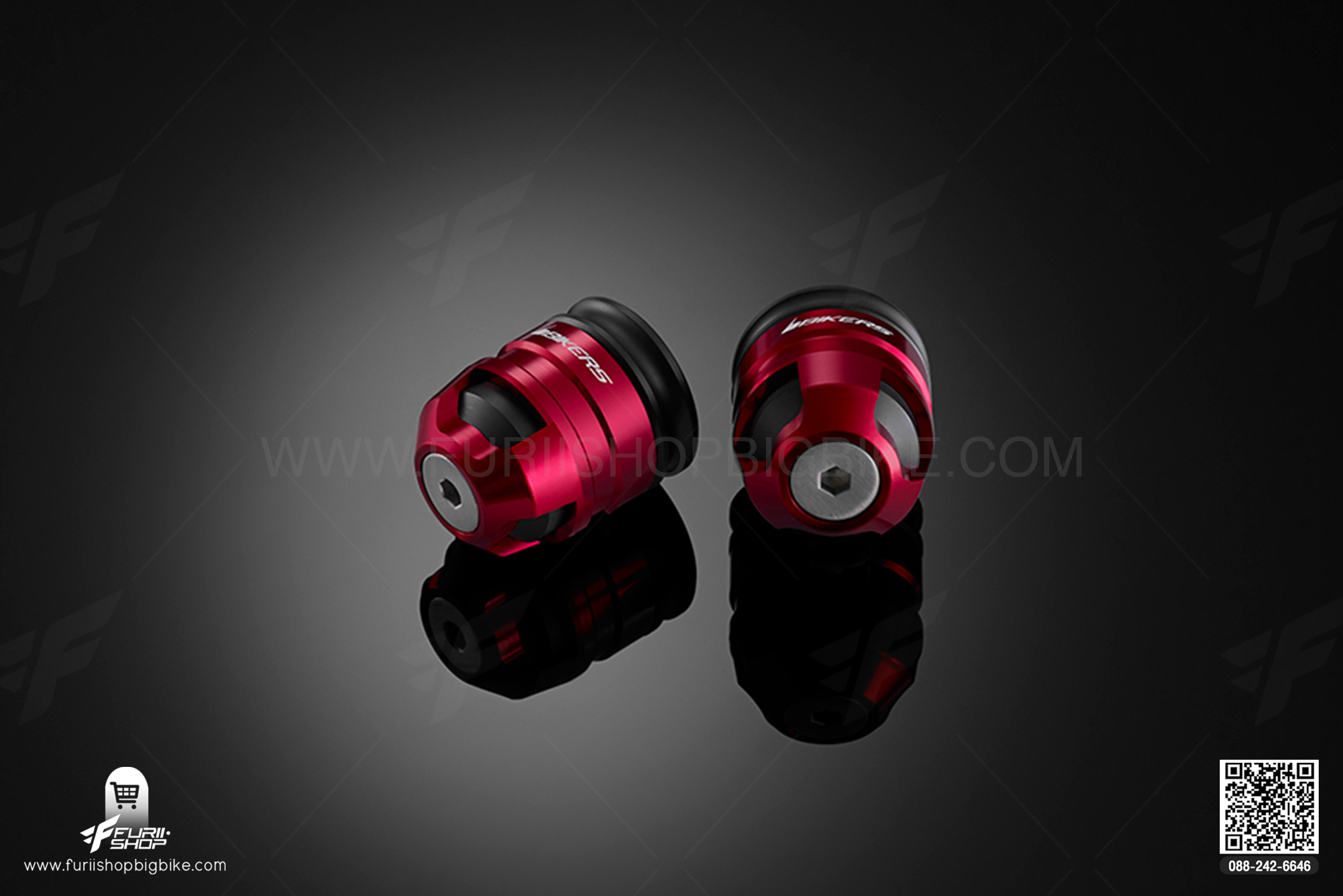 Handle Bar Caps (used with BIKERS Handle Bar) Bikers Z800 แฮนด์บาร์