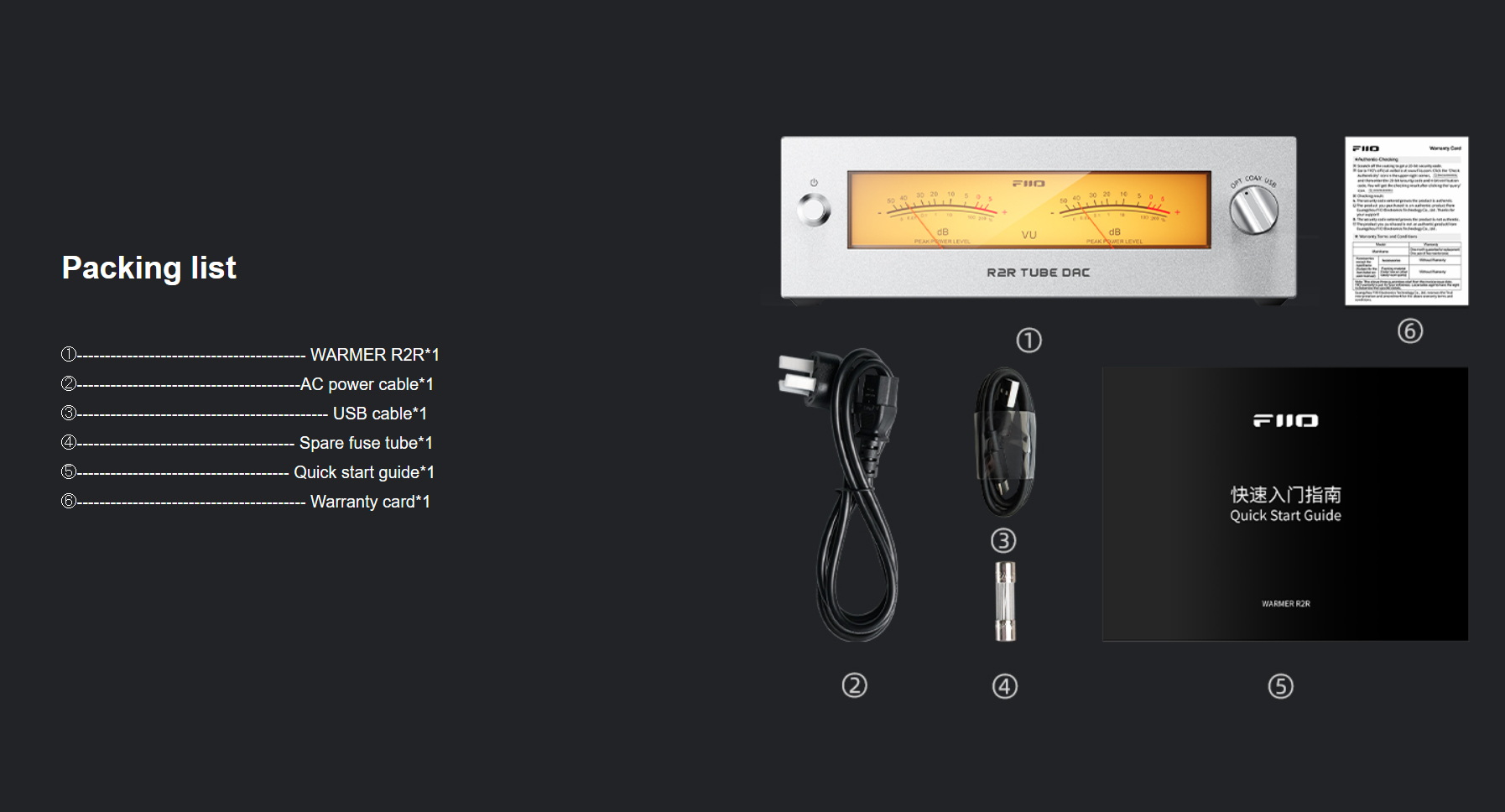 FiiO WARMER DAC/AMP แบบ R2R ที่มี Tube Buffer สำหรับระบบเสียง Hi‑Fi ประกันศูนย์ไทย