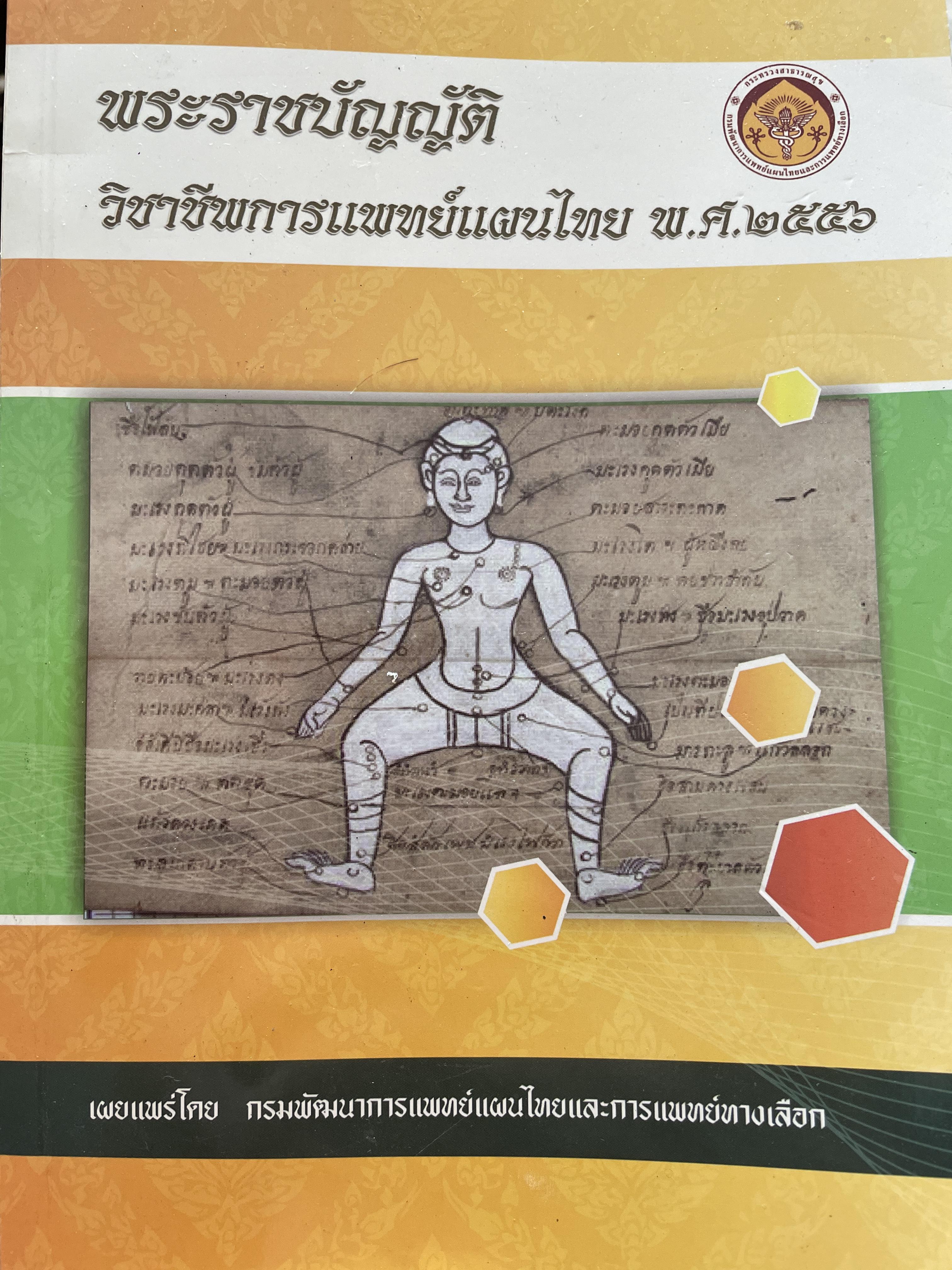 คู่มือ การจดทะเบียนสิทธิ ในภูมิปัญญาการแพทย์แผนไทย ตามพระราชบัญญัติคุ้มครองและส่งเสริมภูมิปัญญาการแพทย์แผนไทย พ.ศ.2542 จัดทำโดยกรมพัฒนาการแพทย์แผนไทยและการแพทย์ทางเลือก กระทรวงสาธารณสุข 0 กก.