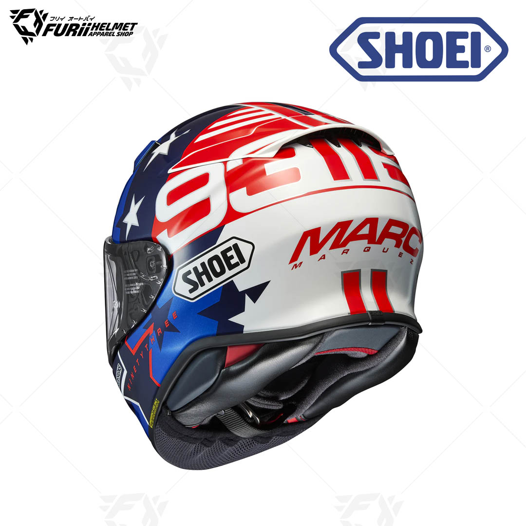 หมวกกันน็อค Shoei : NXR2 MARQUEZ AMS TC-10 BLUE/RED